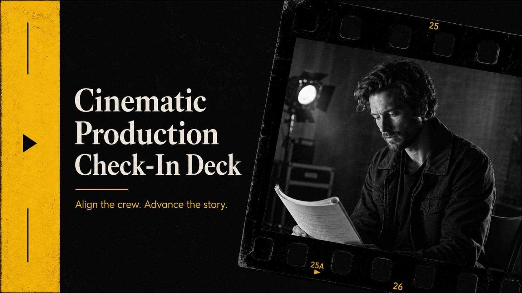 Cinematic Production Check-In Deck preview