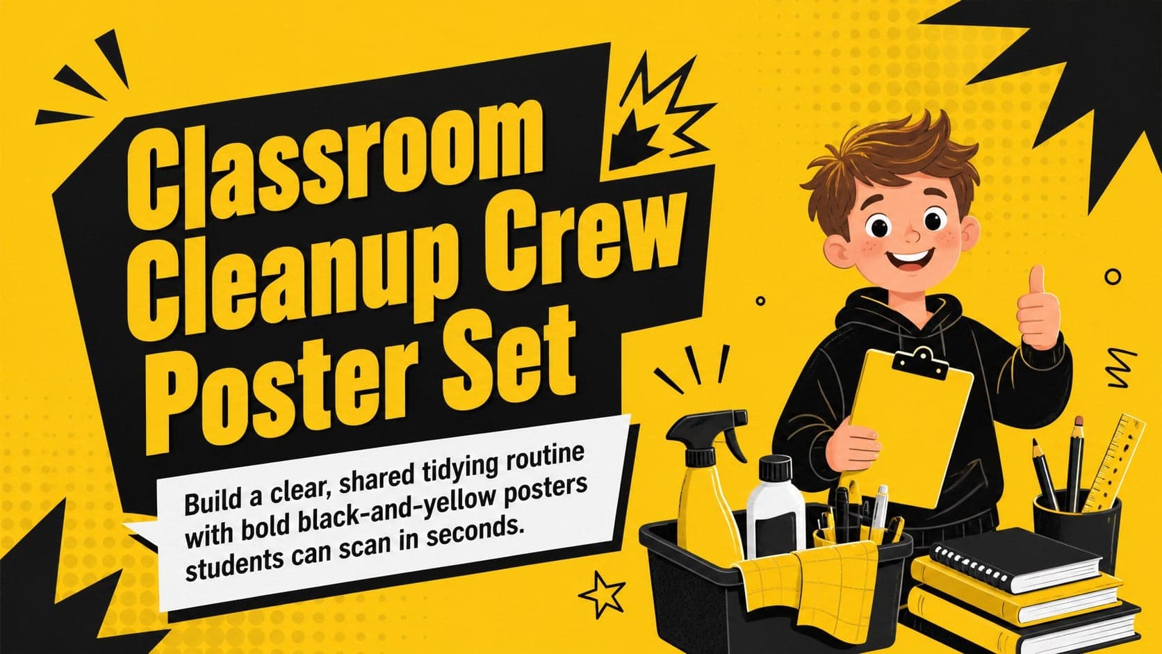 Classroom Cleanup Crew Poster Set preview