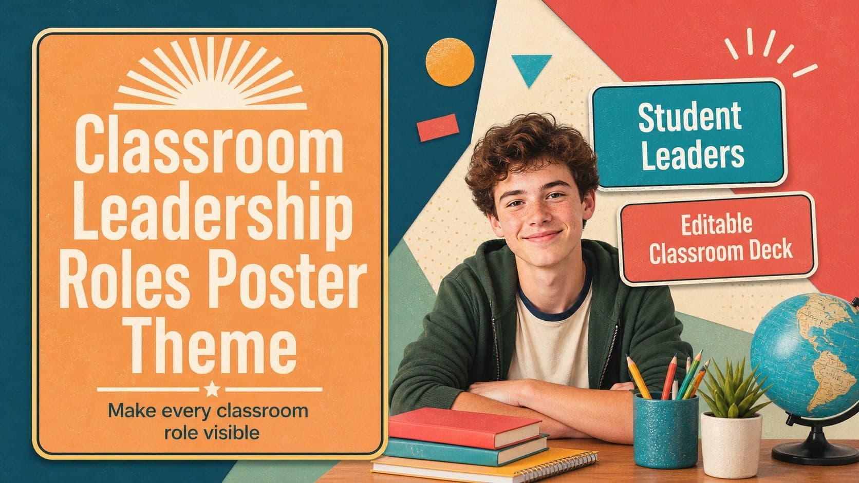 Classroom Leadership Roles Poster Theme preview