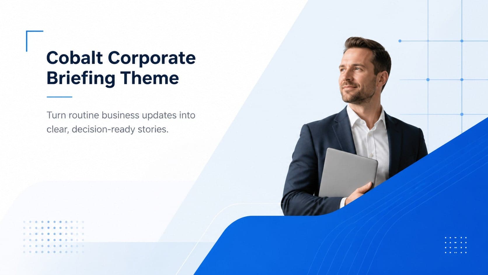 Cobalt Corporate Briefing Theme preview