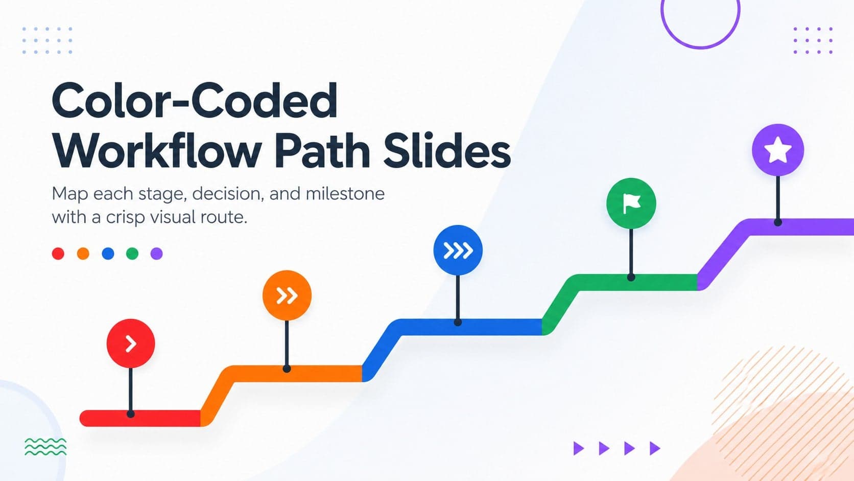 Color-Coded Workflow Path Slides preview