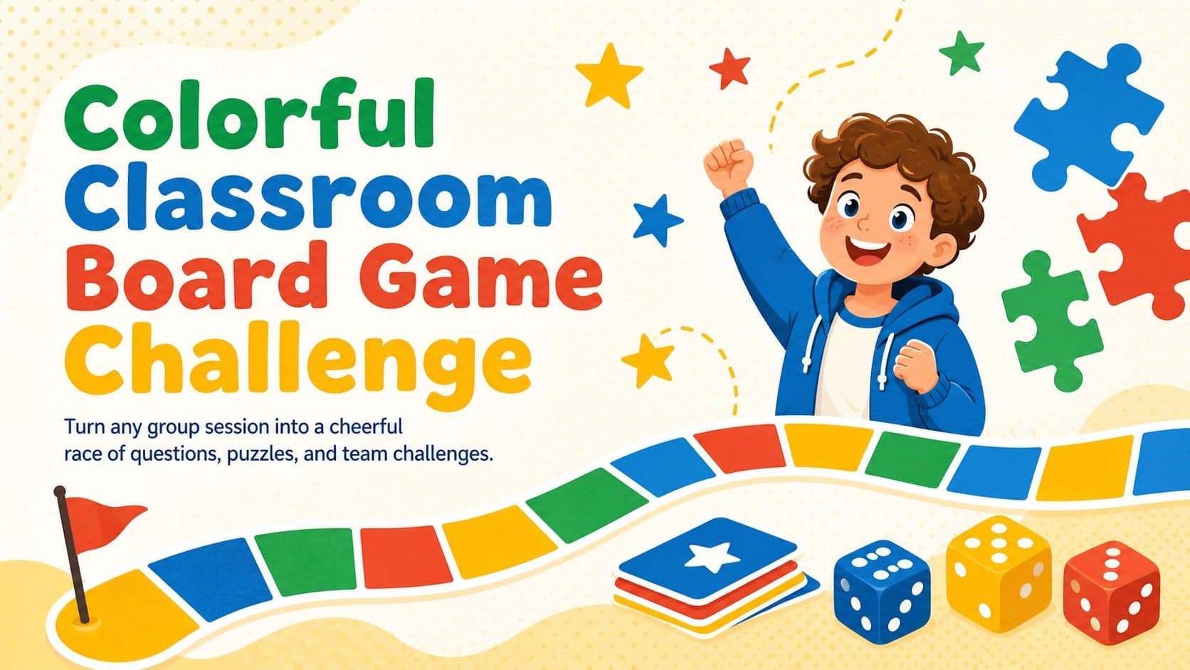 Colorful Classroom Board Game Challenge preview