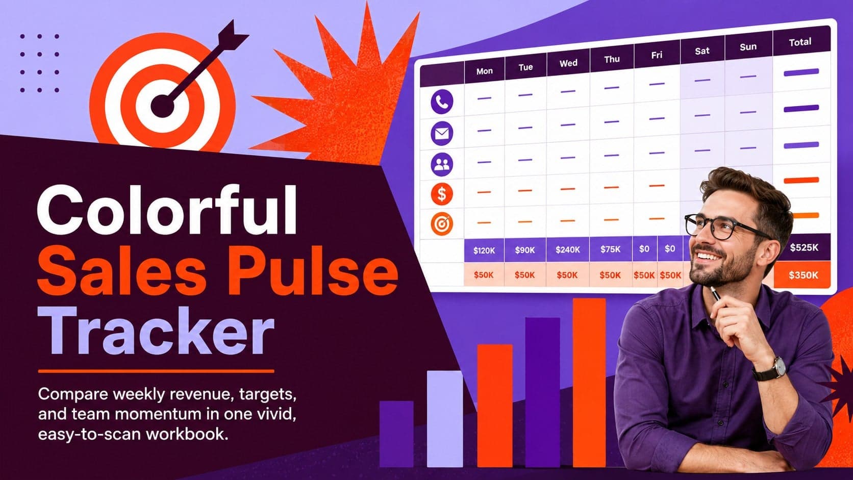 Colorful Sales Pulse Tracker preview