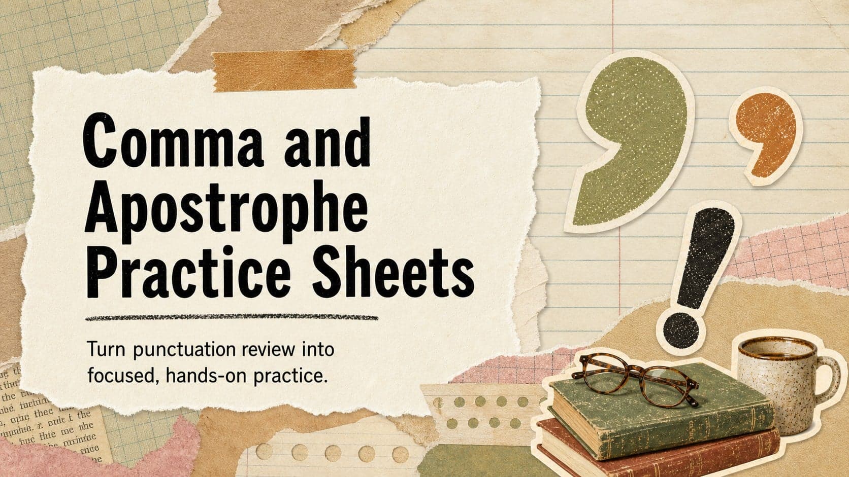Comma and Apostrophe Practice Sheets preview