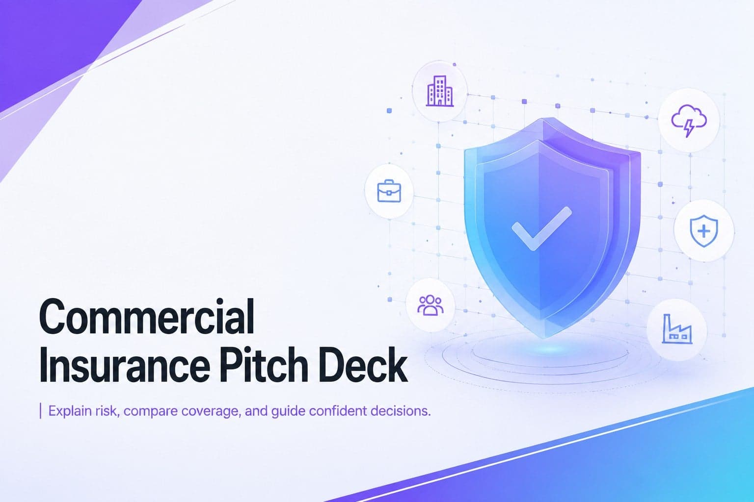 Commercial Insurance Pitch Deck preview