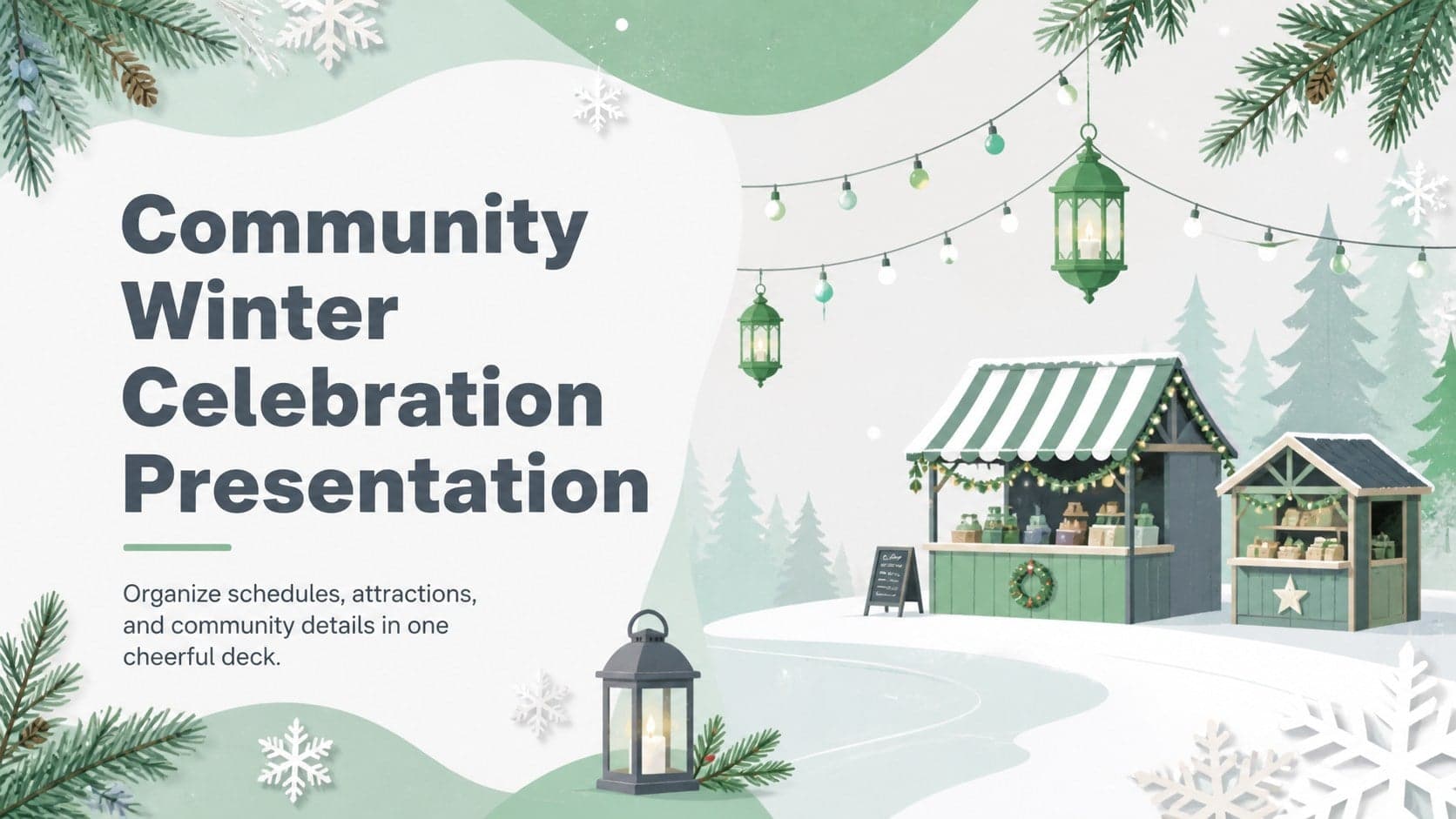 Community Winter Celebration Presentation preview