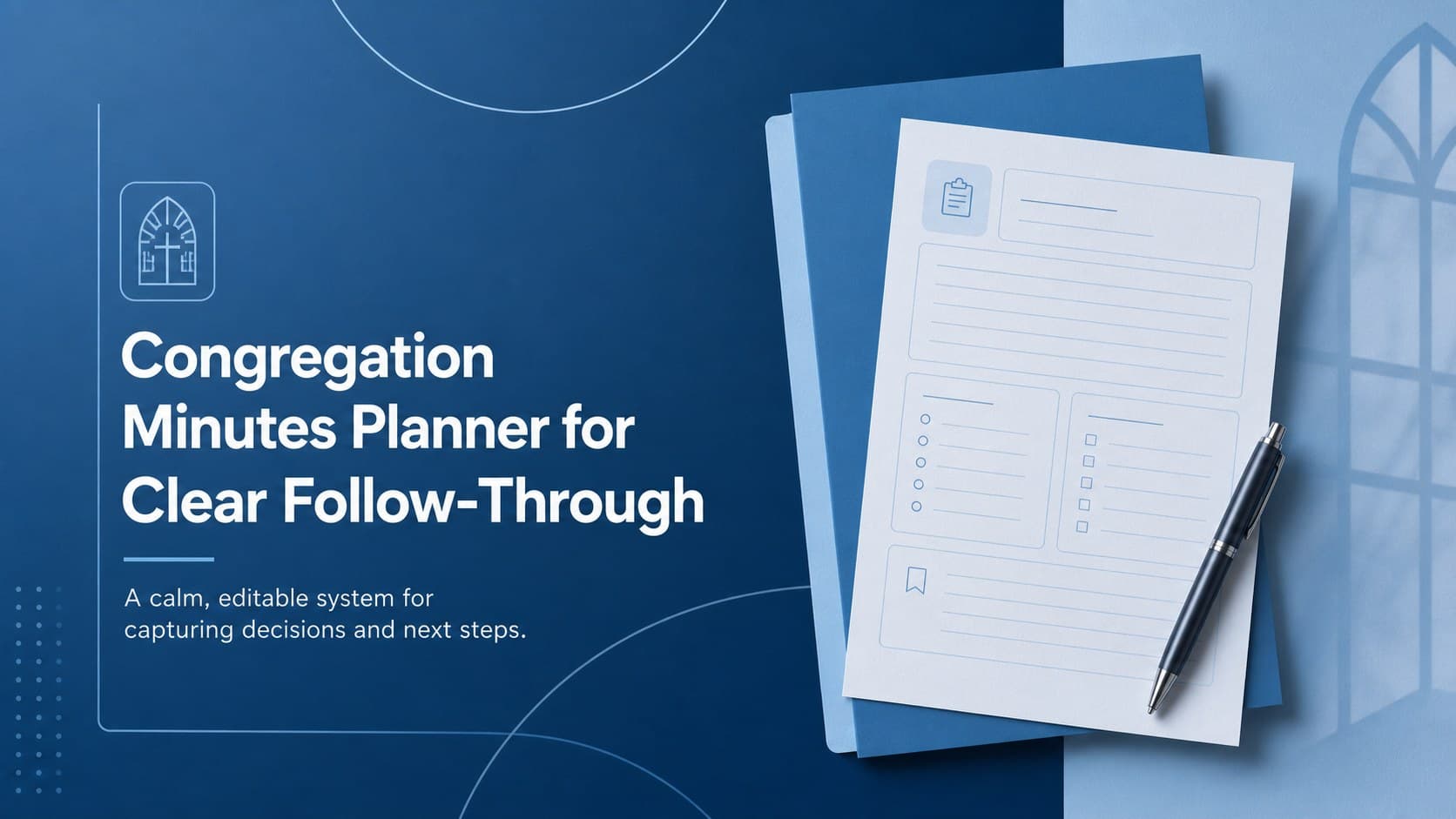 Congregation Minutes Planner for Clear Follow-Through preview