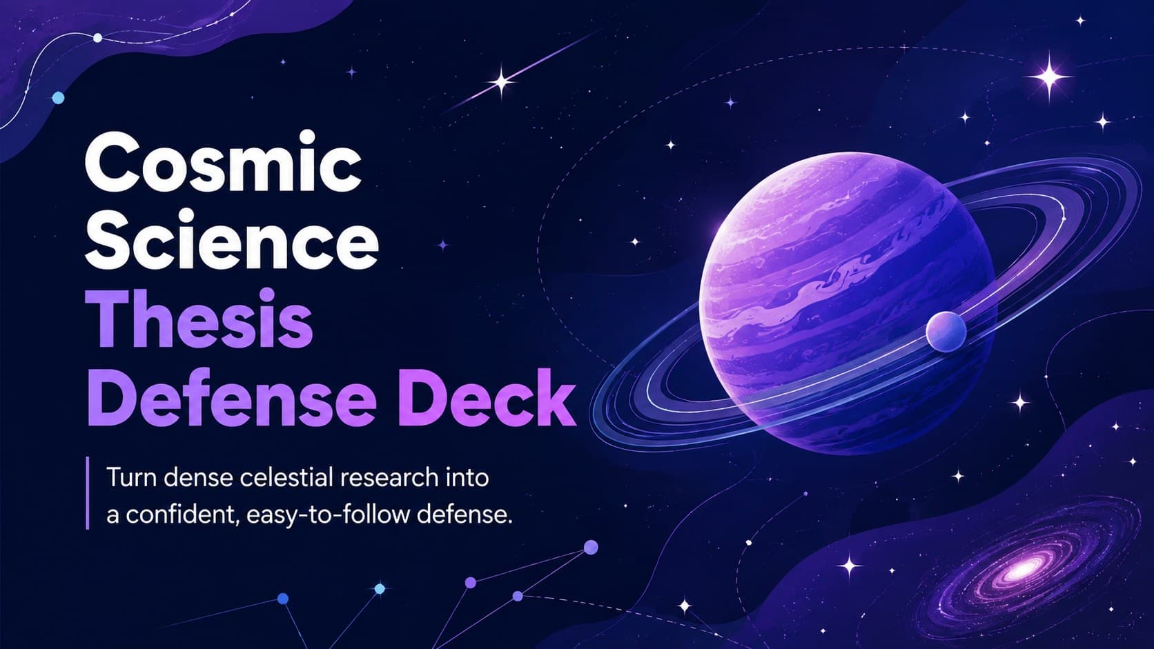 Cosmic Science Thesis Defense Deck preview