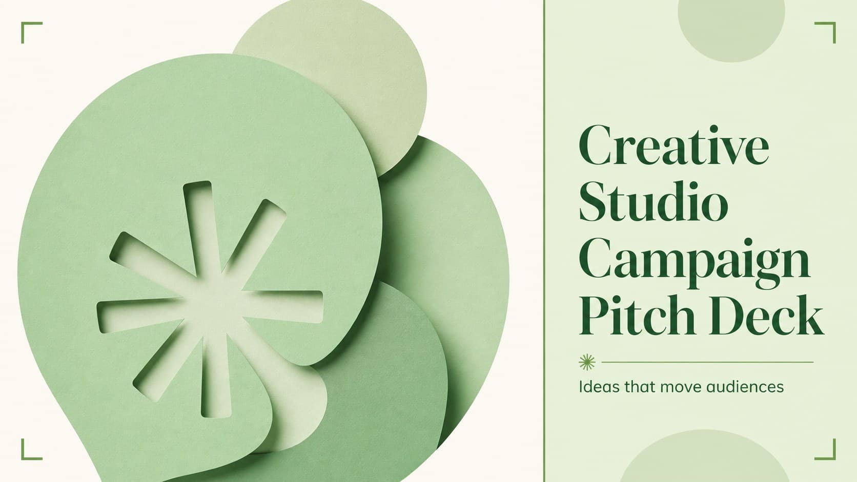 Creative Studio Campaign Pitch Deck preview