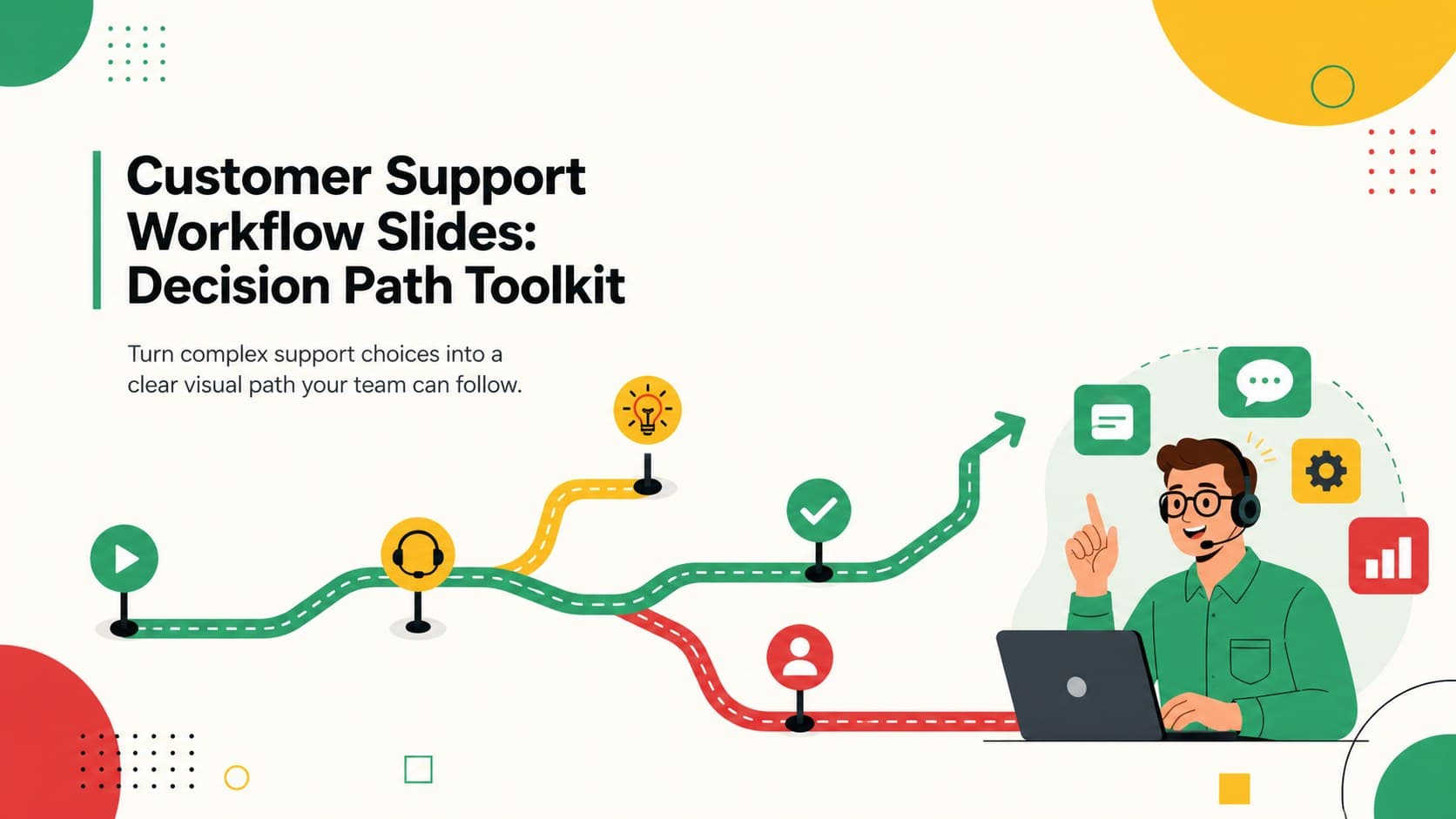 Customer Support Workflow Slides: Decision Path Toolkit preview