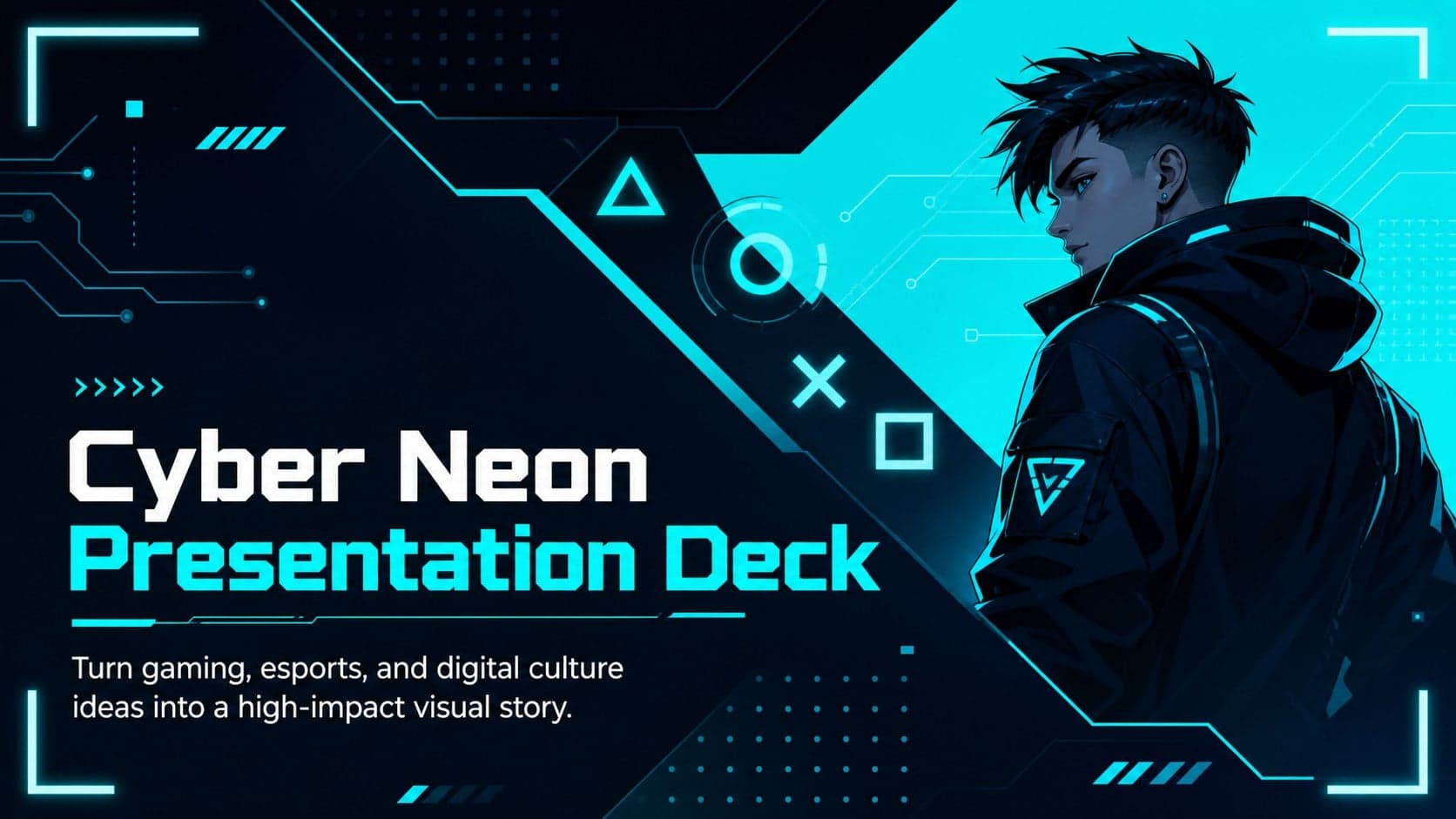 Cyber Neon Presentation Deck preview