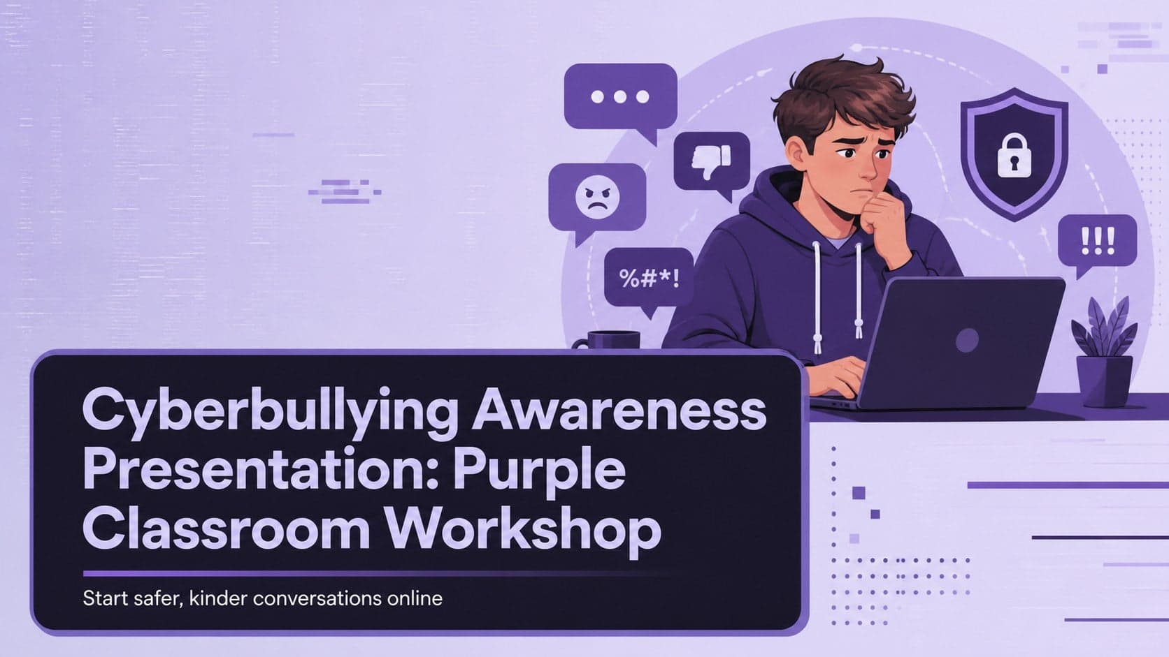 Cyberbullying Awareness Presentation: Purple Classroom Workshop preview