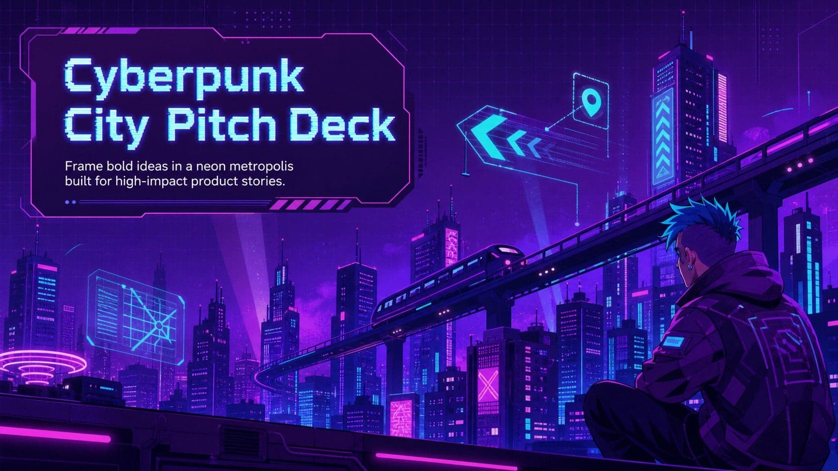 Cyberpunk City Pitch Deck preview