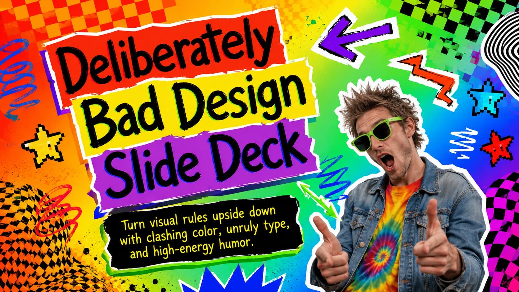 Deliberately Bad Design Slide Deck preview
