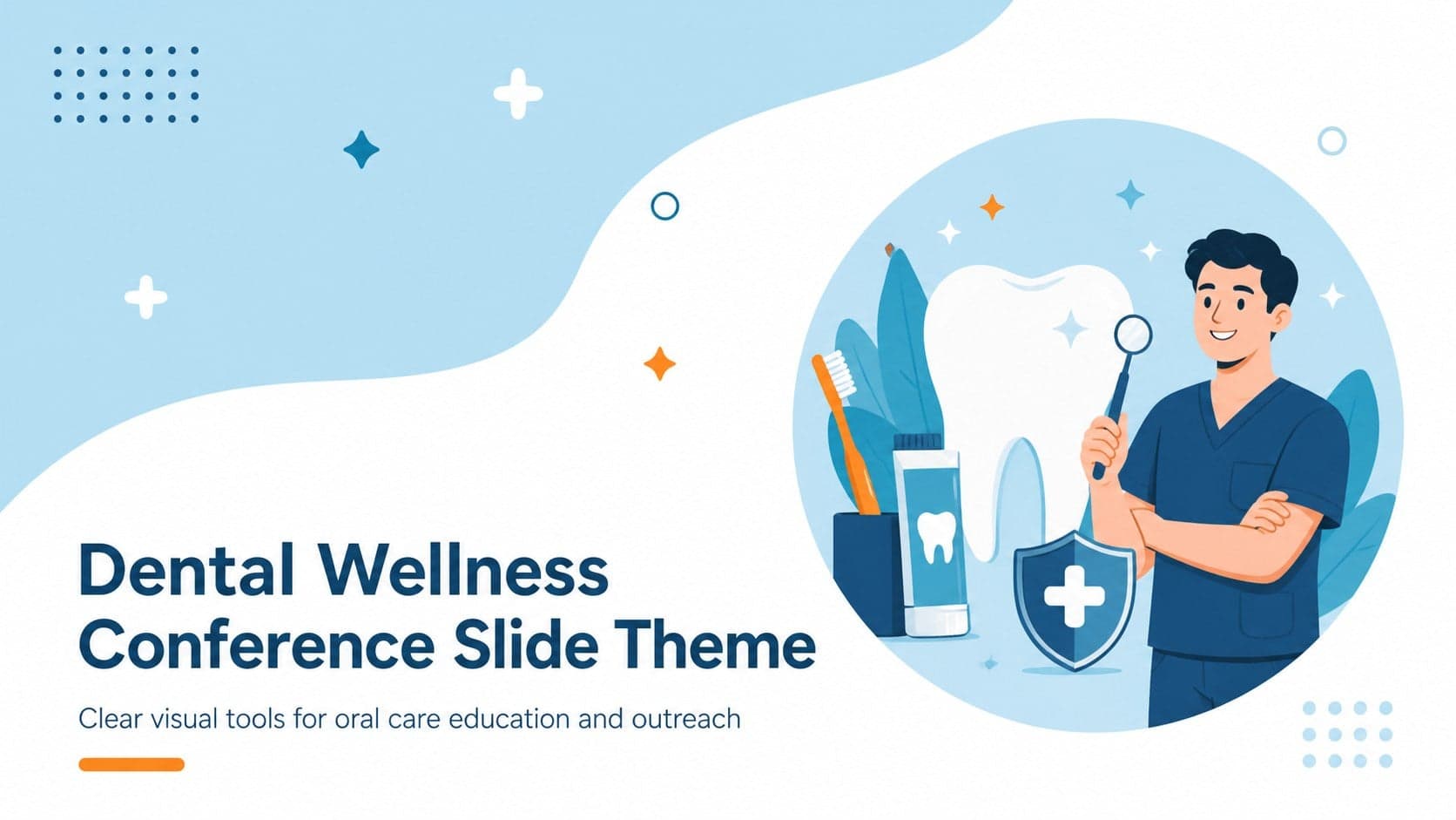 Dental Wellness Conference Slide Theme preview