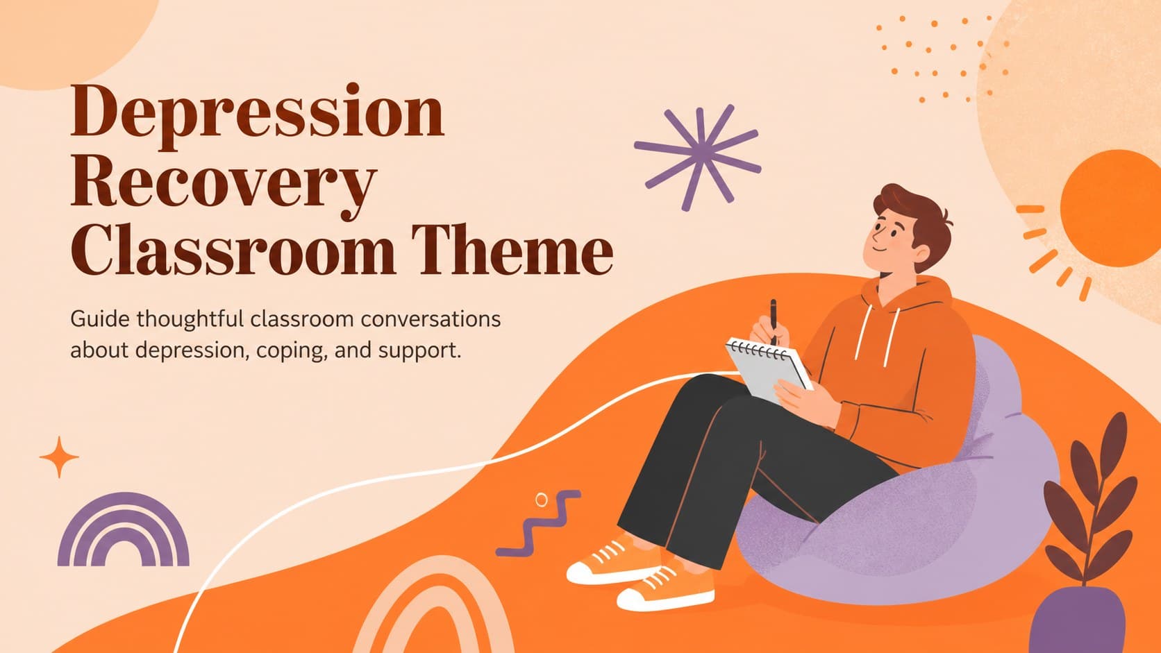 Depression Recovery Classroom Theme preview