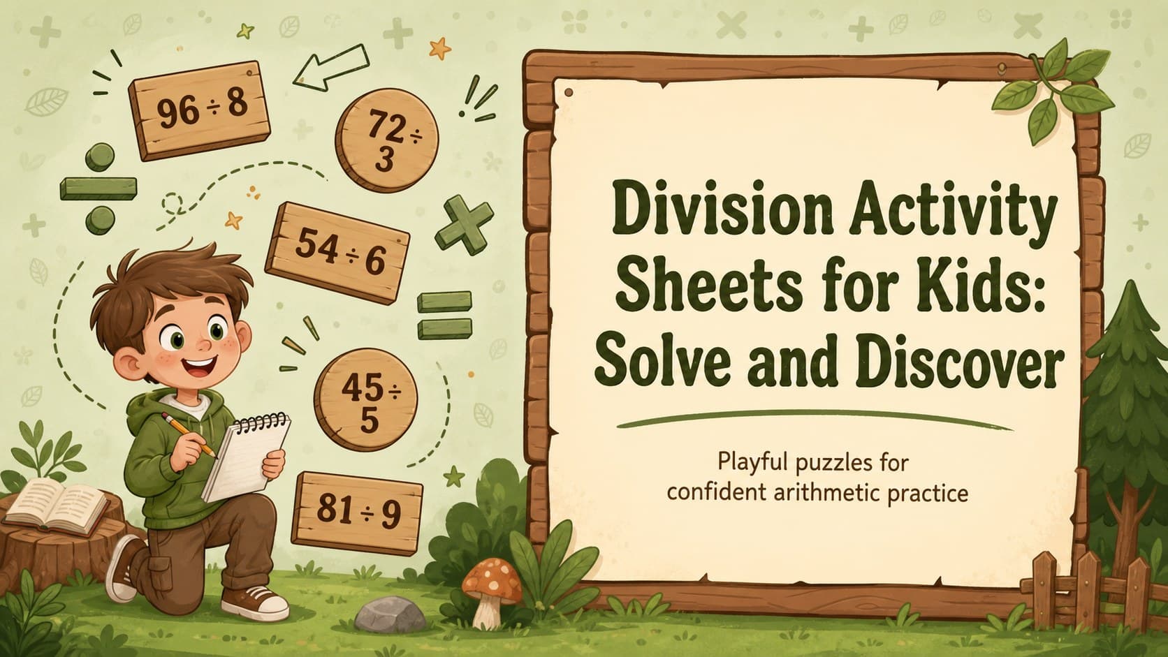 Division Activity Sheets for Kids: Solve and Discover preview