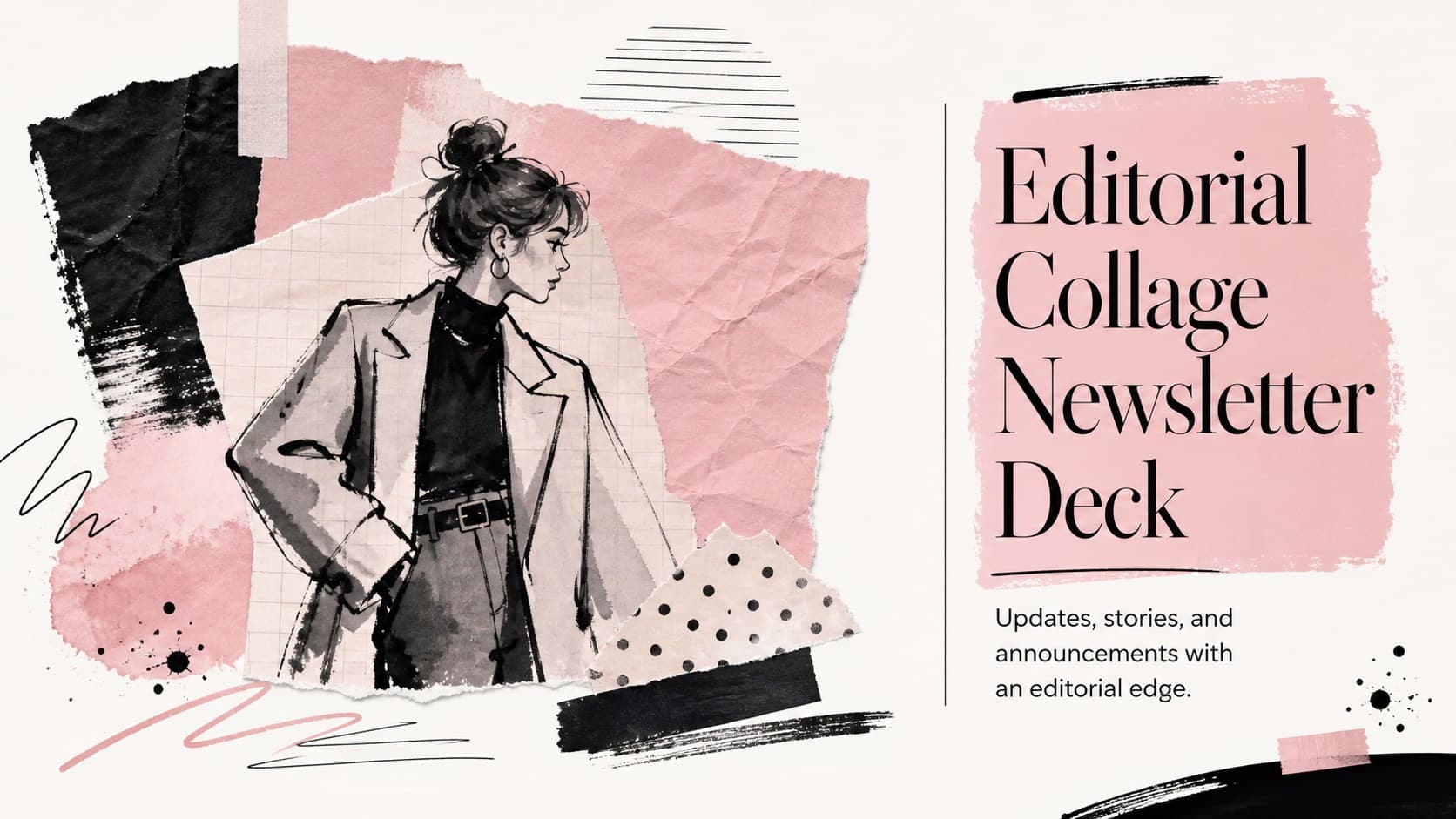 Editorial Collage Newsletter Deck preview
