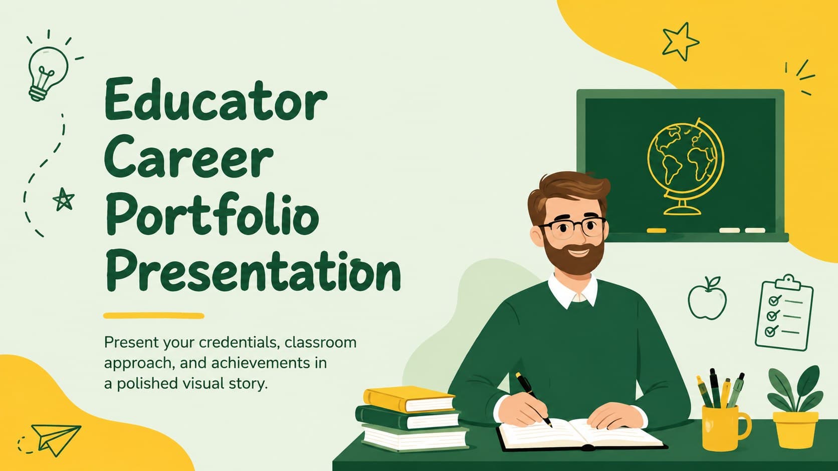 Educator Career Portfolio Presentation preview