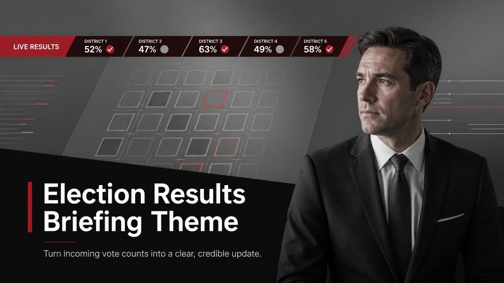 Election Results Briefing Theme preview