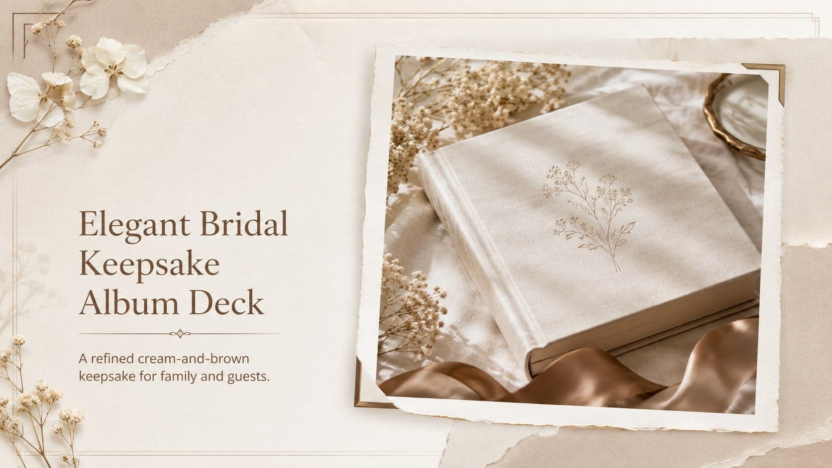 Elegant Bridal Keepsake Album Deck preview