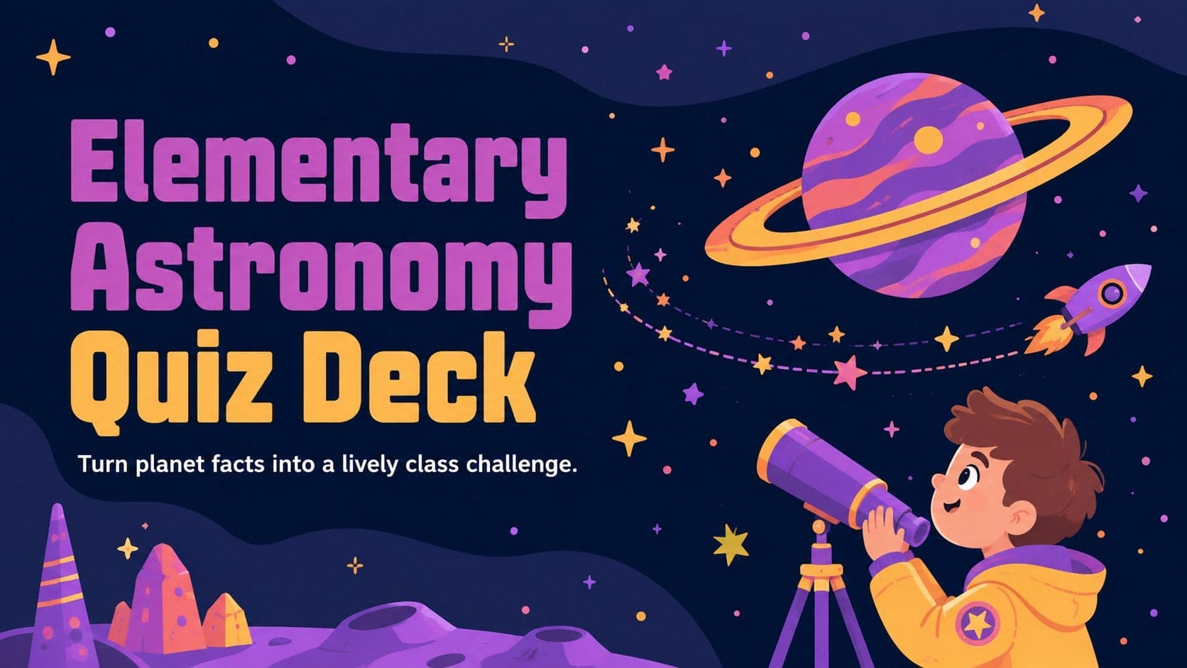 Elementary Astronomy Quiz Deck preview