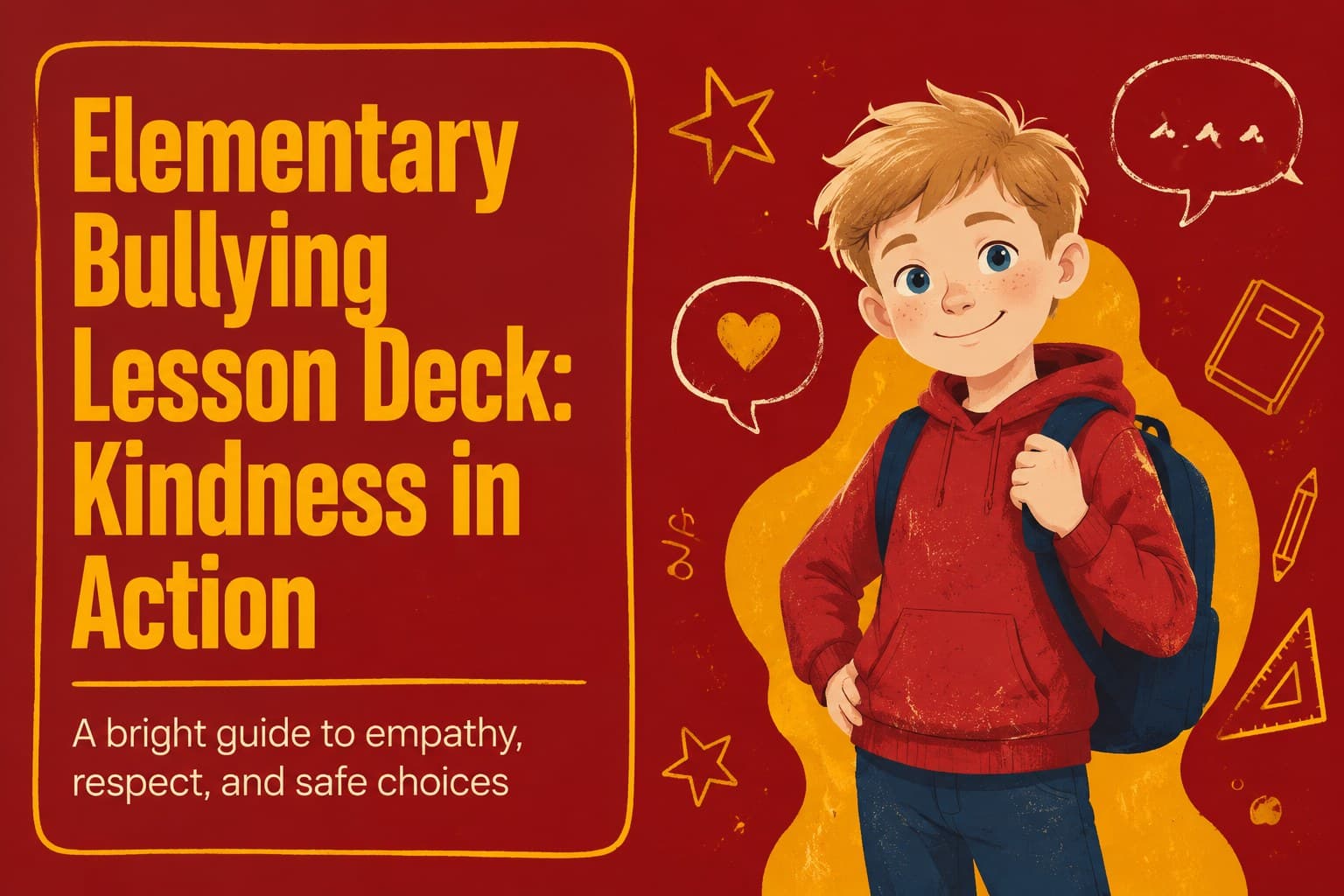 Elementary Bullying Lesson Deck: Kindness in Action preview