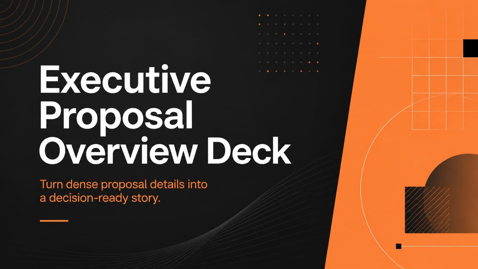 Executive Proposal Overview Deck preview