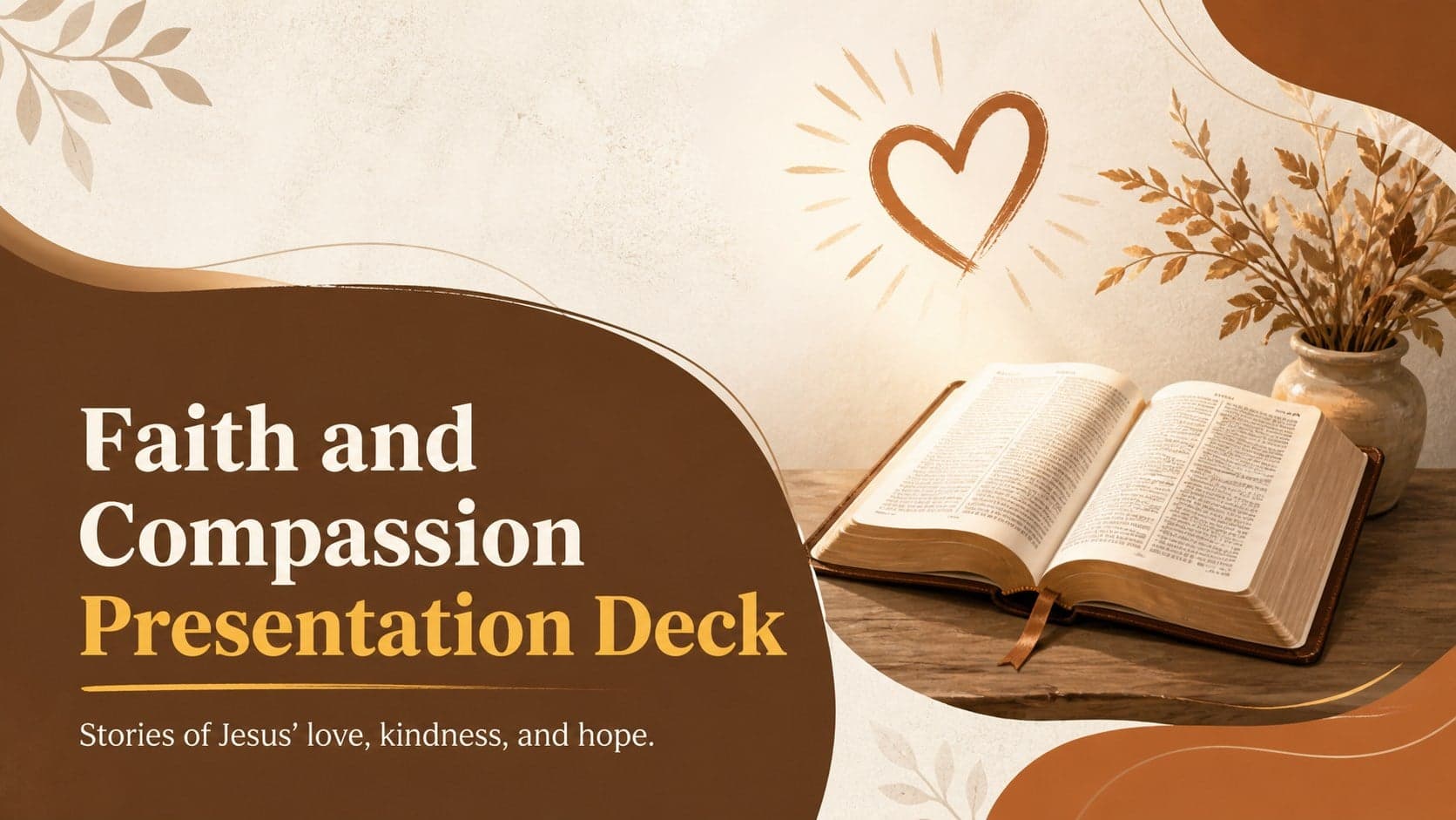 Faith and Compassion Presentation Deck preview