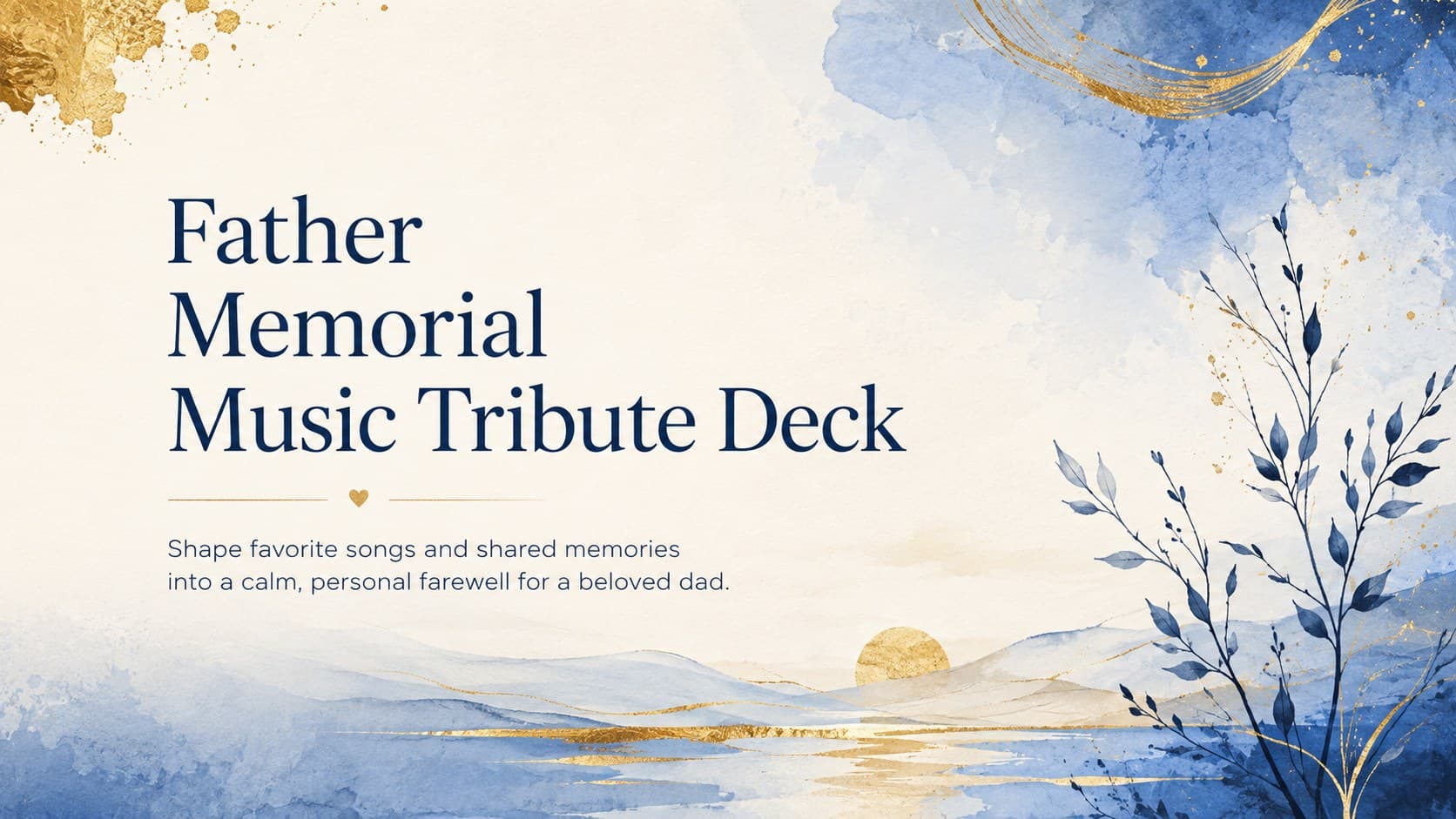 Father Memorial Music Tribute Deck preview
