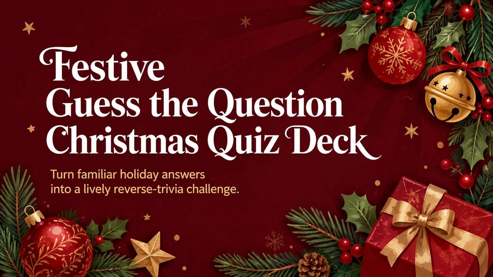 Festive Guess the Question Christmas Quiz Deck preview