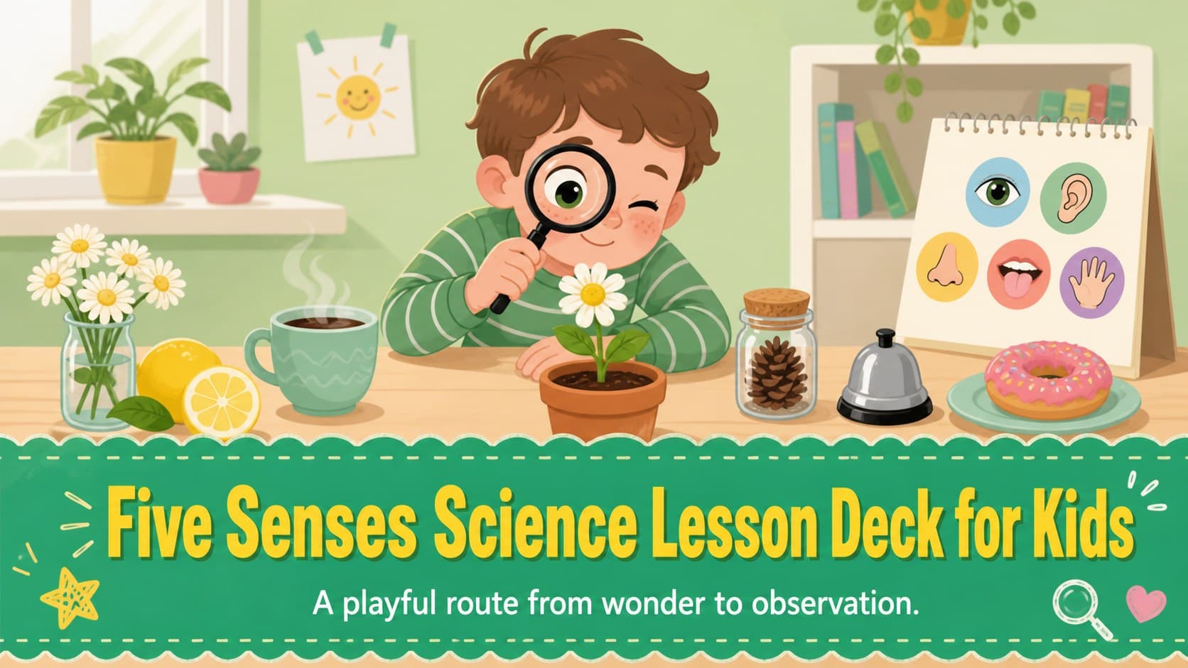 Five Senses Science Lesson Deck for Kids preview