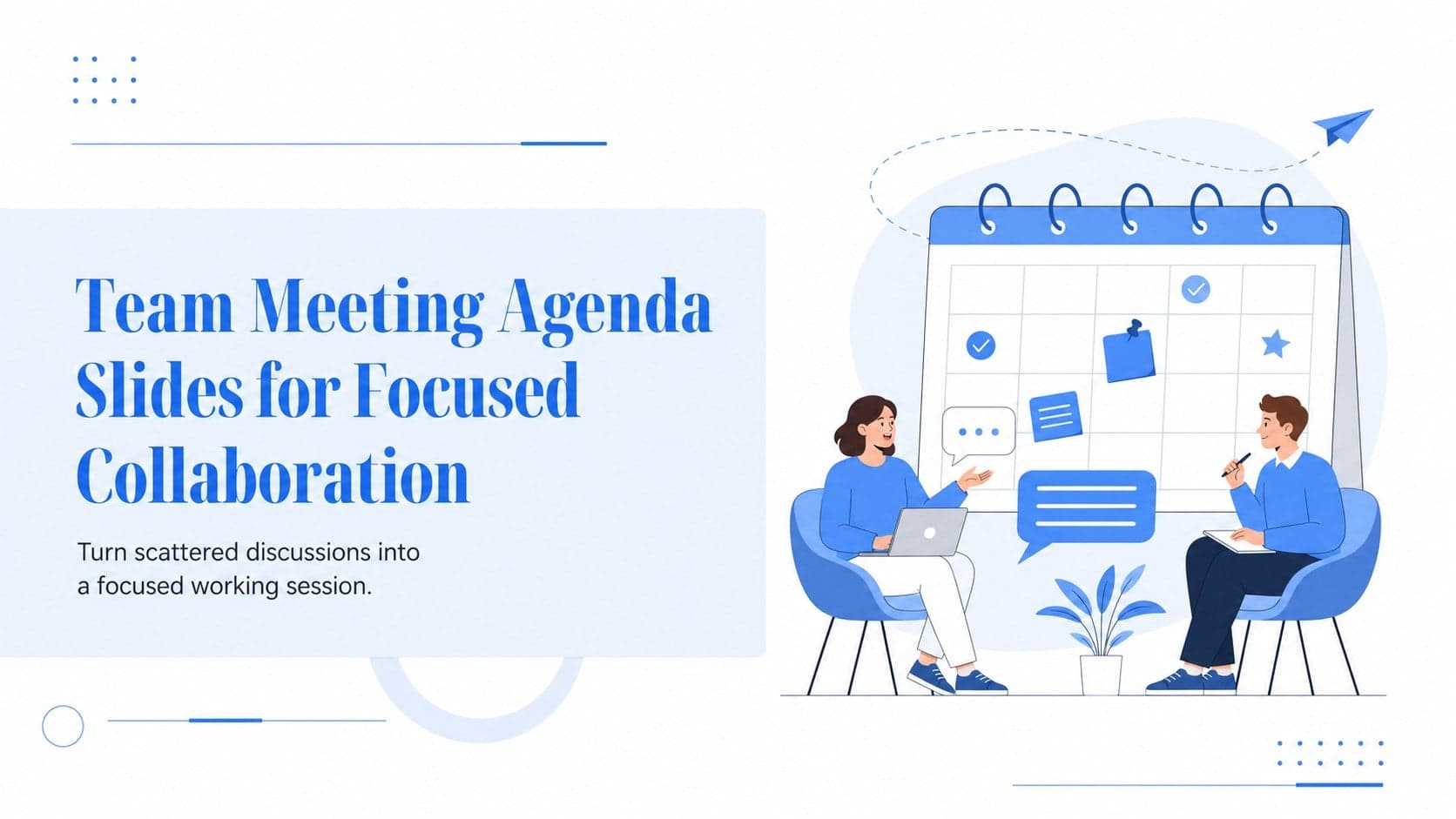 Team Meeting Agenda Slides for Focused Collaboration preview