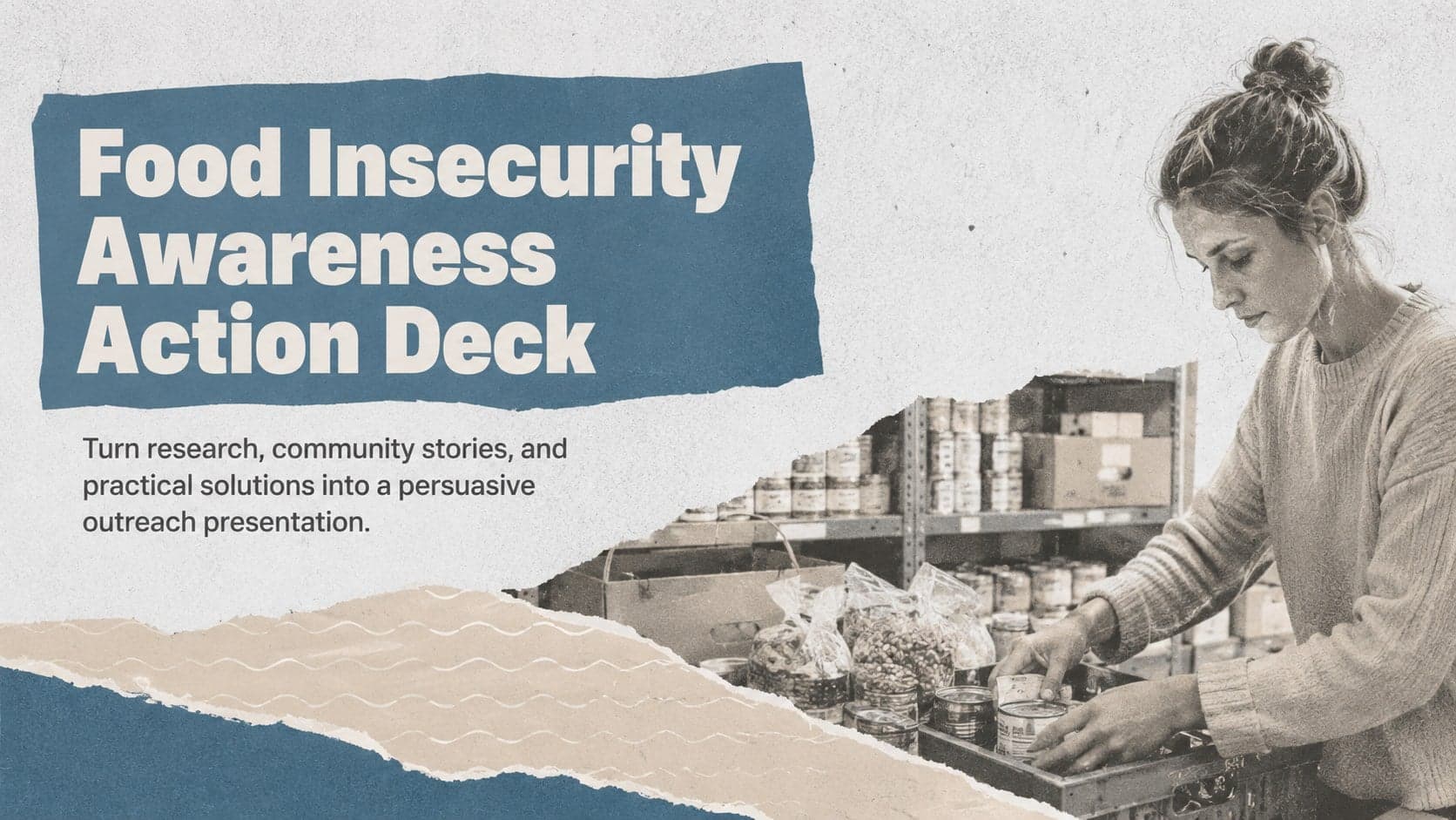 Food Insecurity Awareness Action Deck preview
