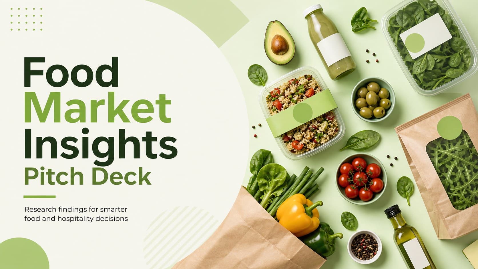 Food Market Insights Pitch Deck preview