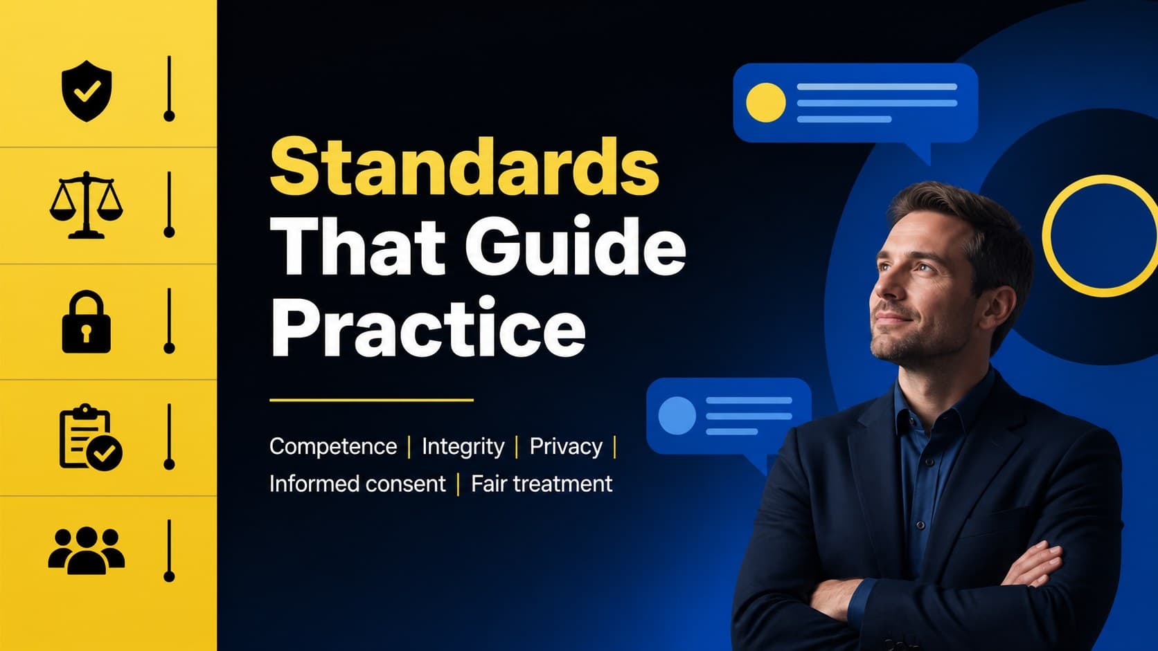 Professional and legal standards slide for forensic psychology research ethics.