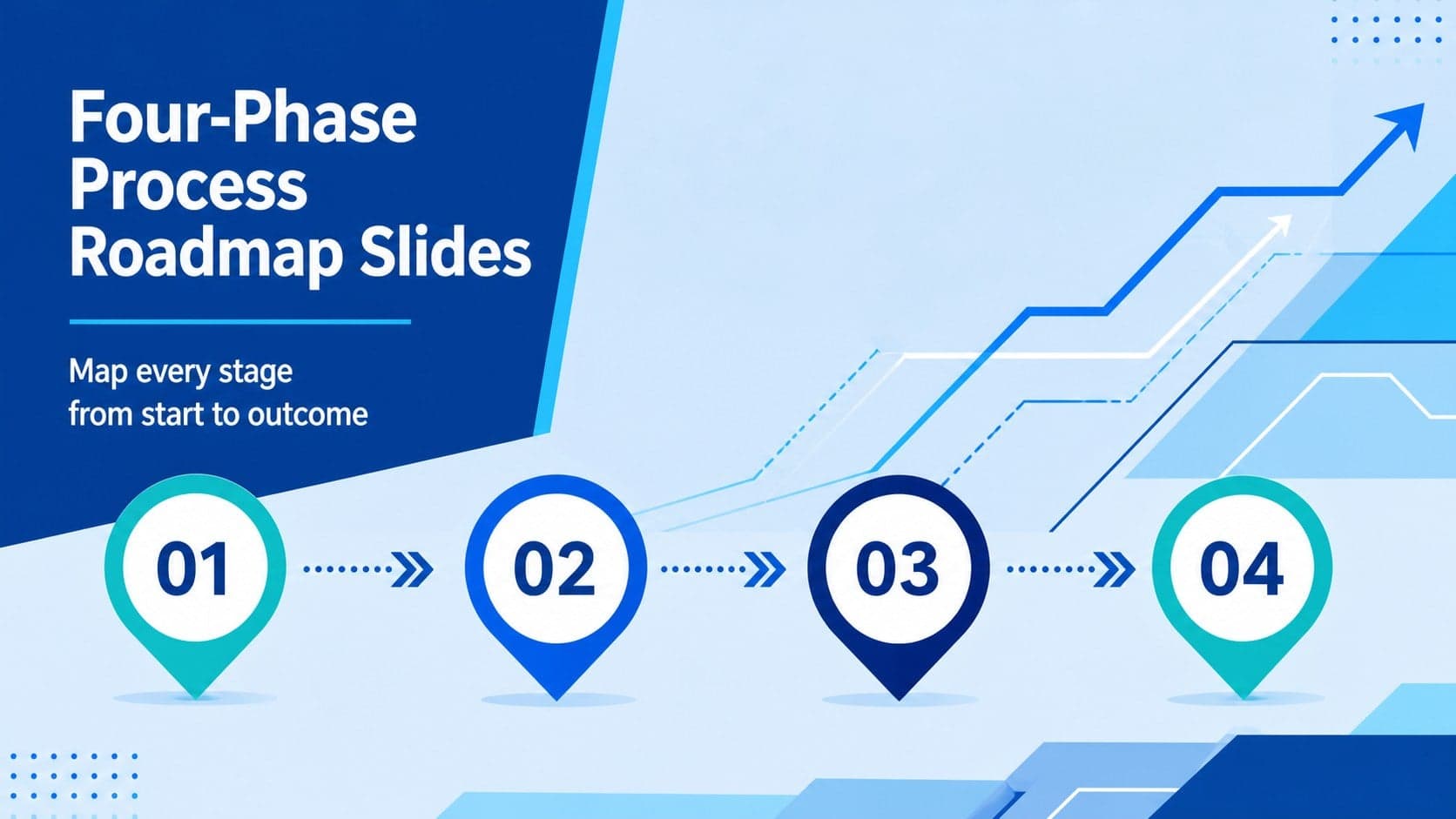 Four-Phase Process Roadmap Slides preview