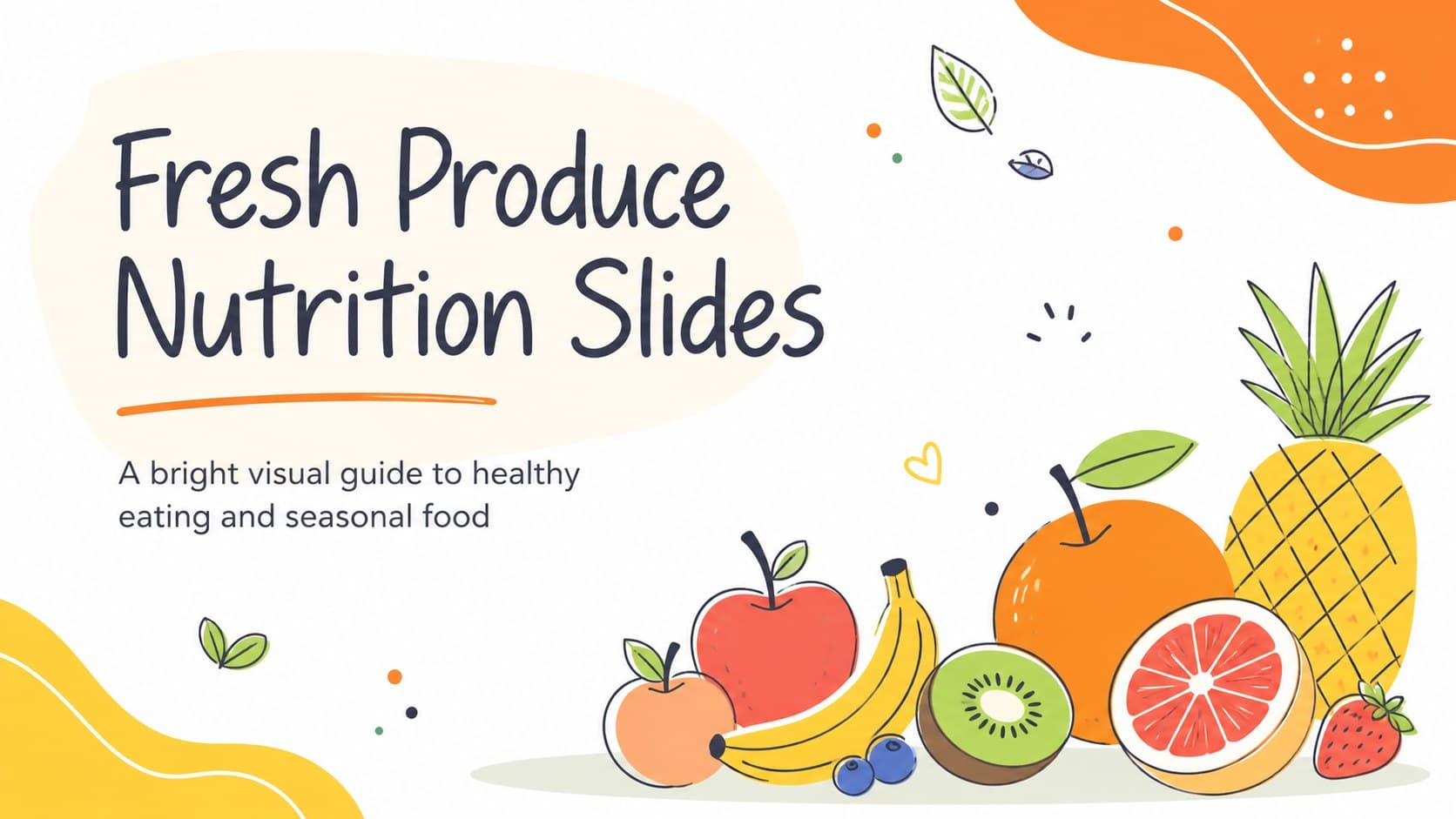 Fresh Produce Nutrition Slides preview