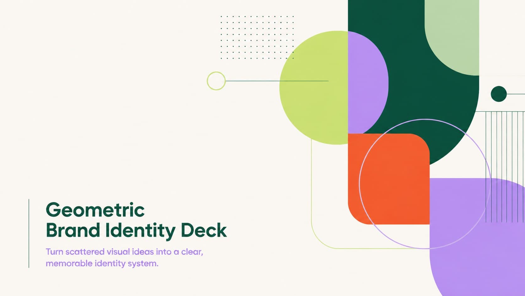 Geometric Brand Identity Deck preview