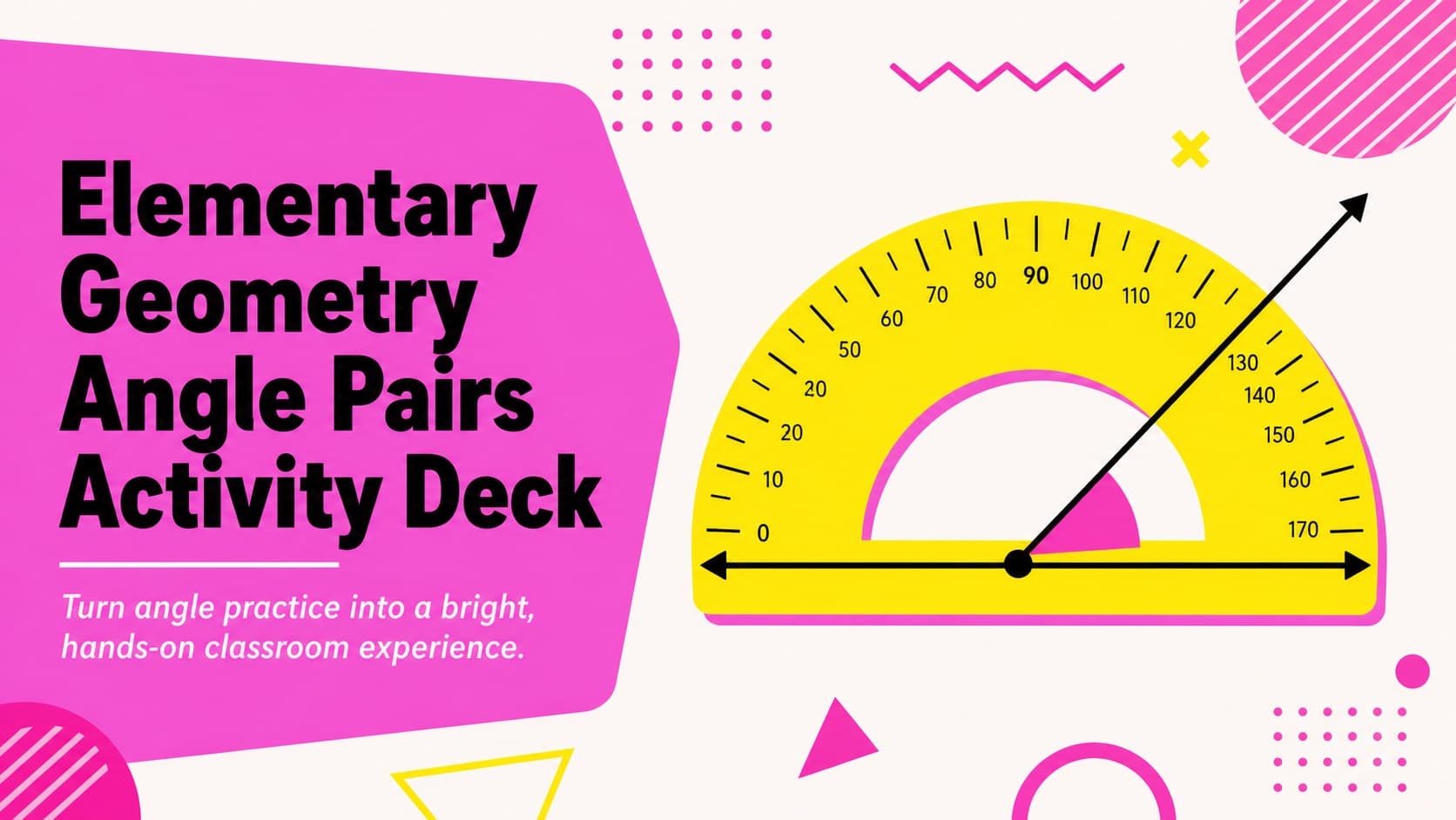 Elementary Geometry Angle Pairs Activity Deck preview