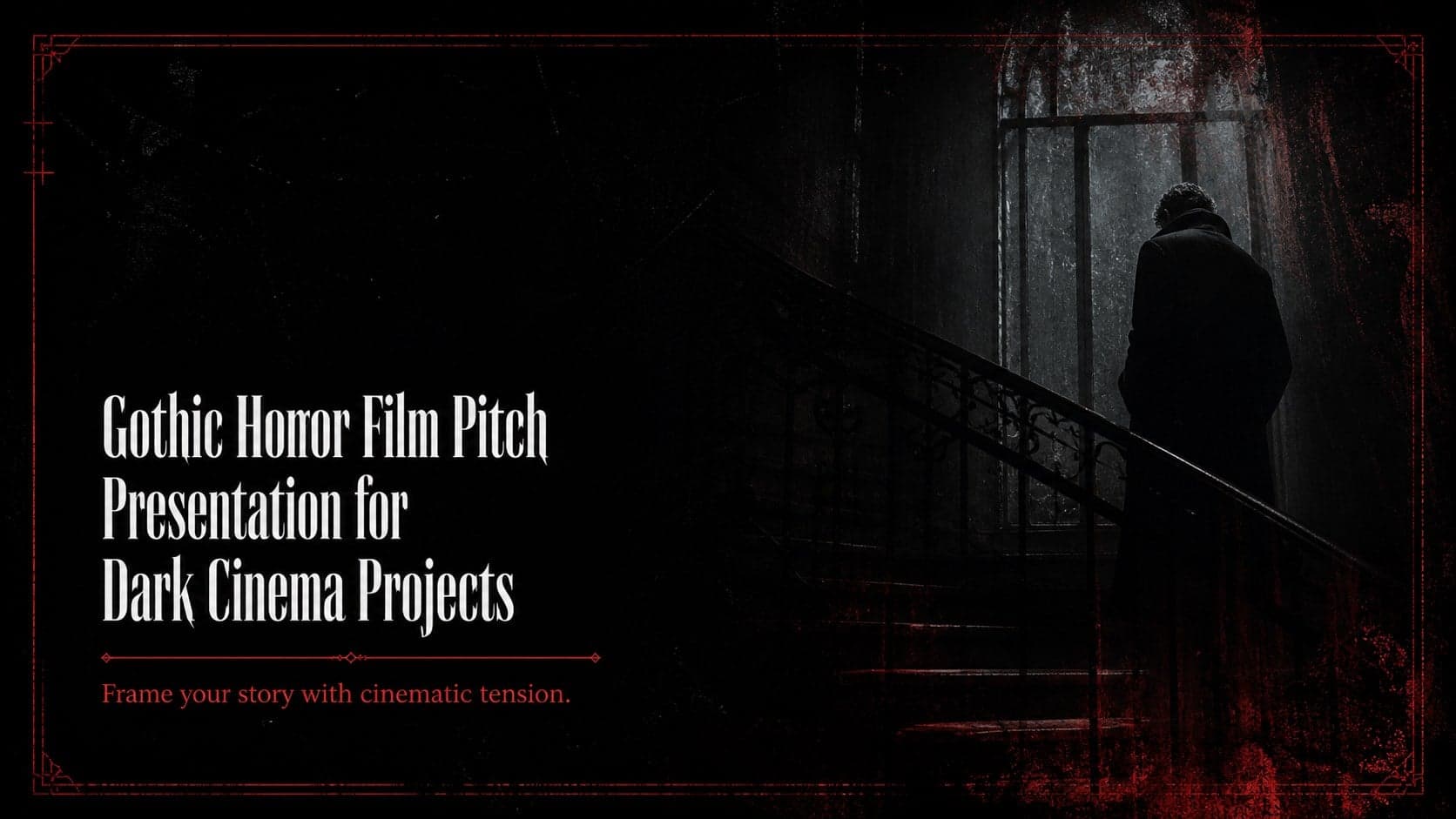 Gothic Horror Film Pitch Presentation for Dark Cinema Projects preview