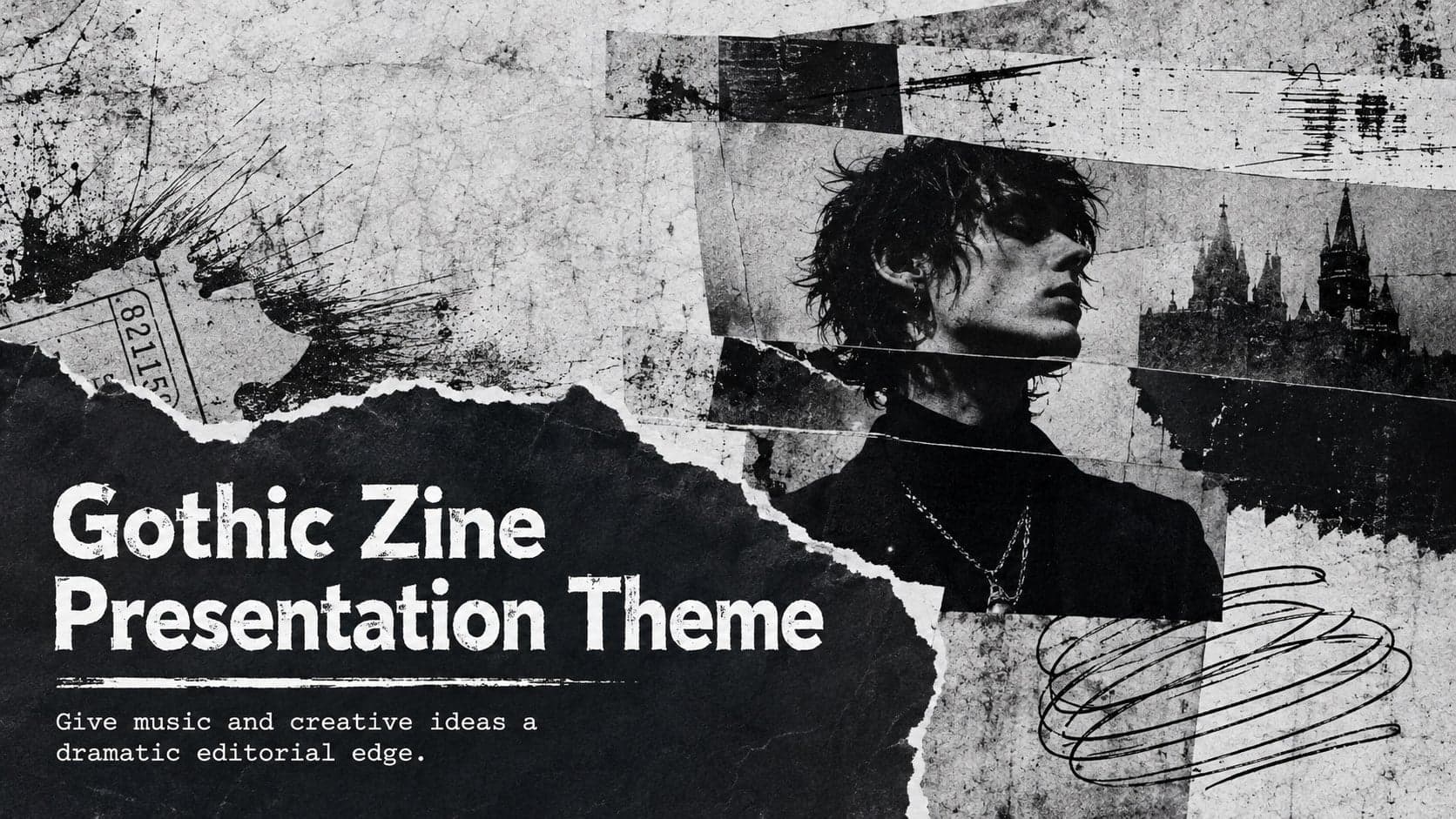 Gothic Zine Presentation Theme preview