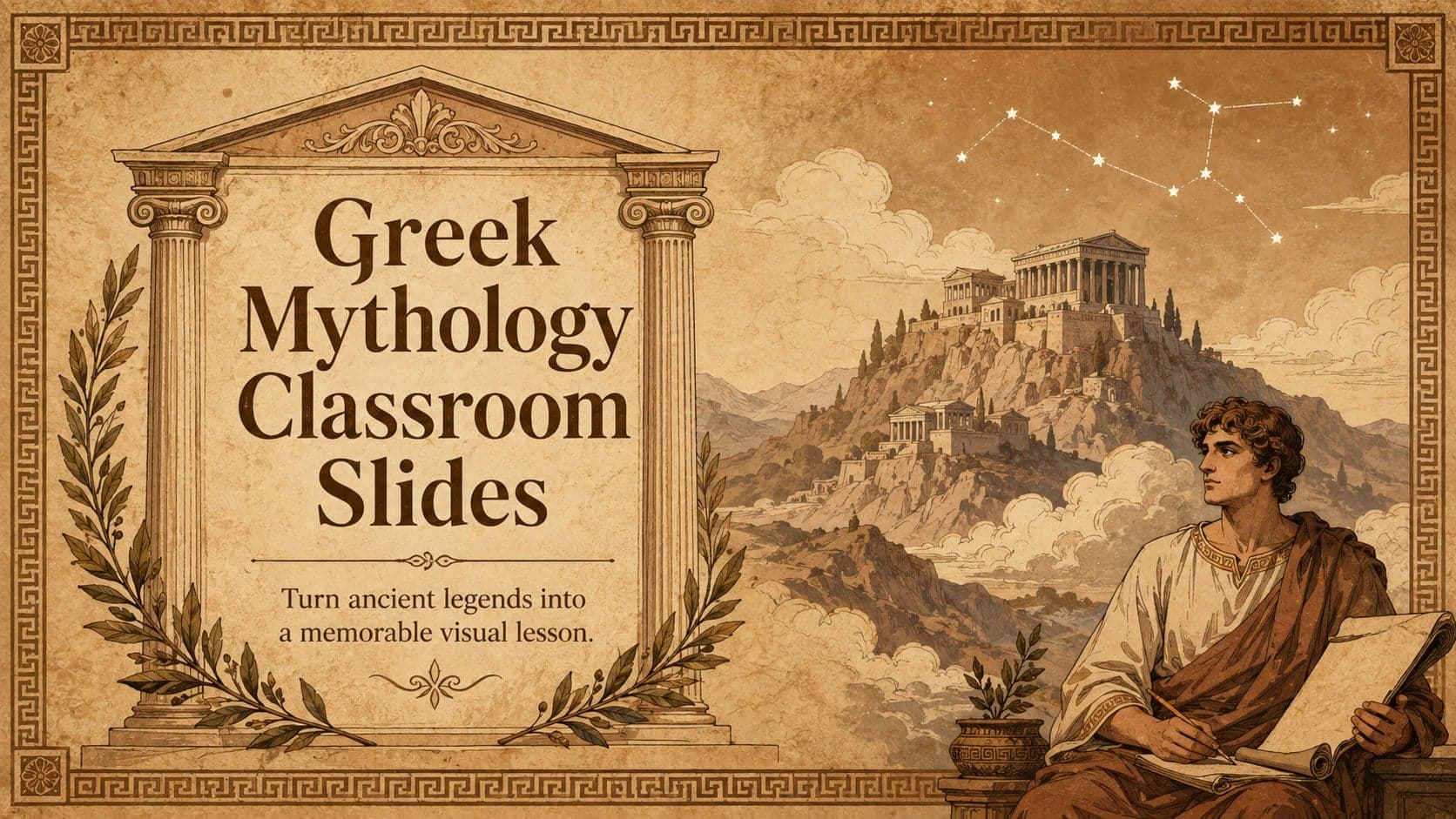 Greek Mythology Classroom Slides preview