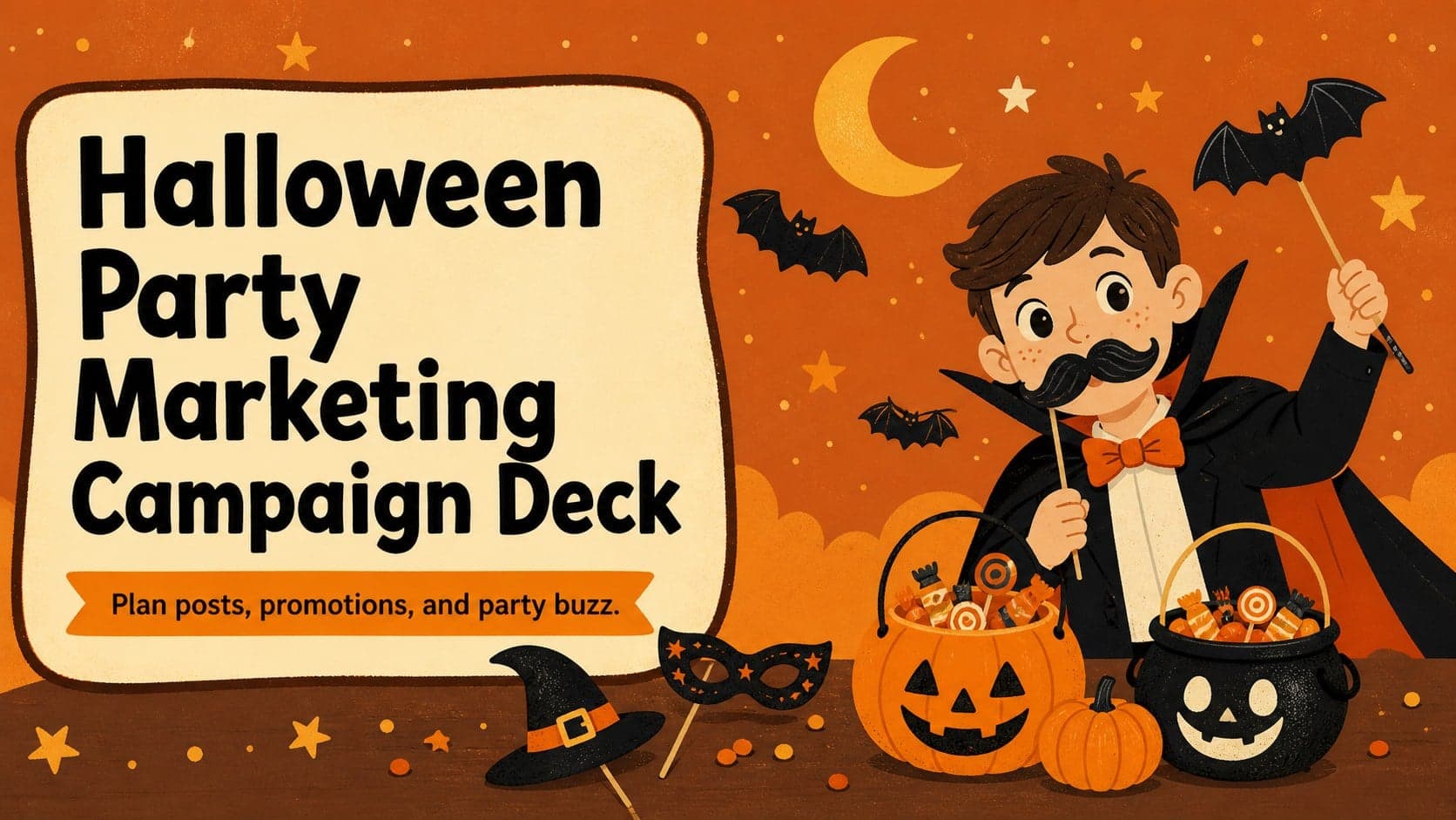 Halloween Party Marketing Campaign Deck preview