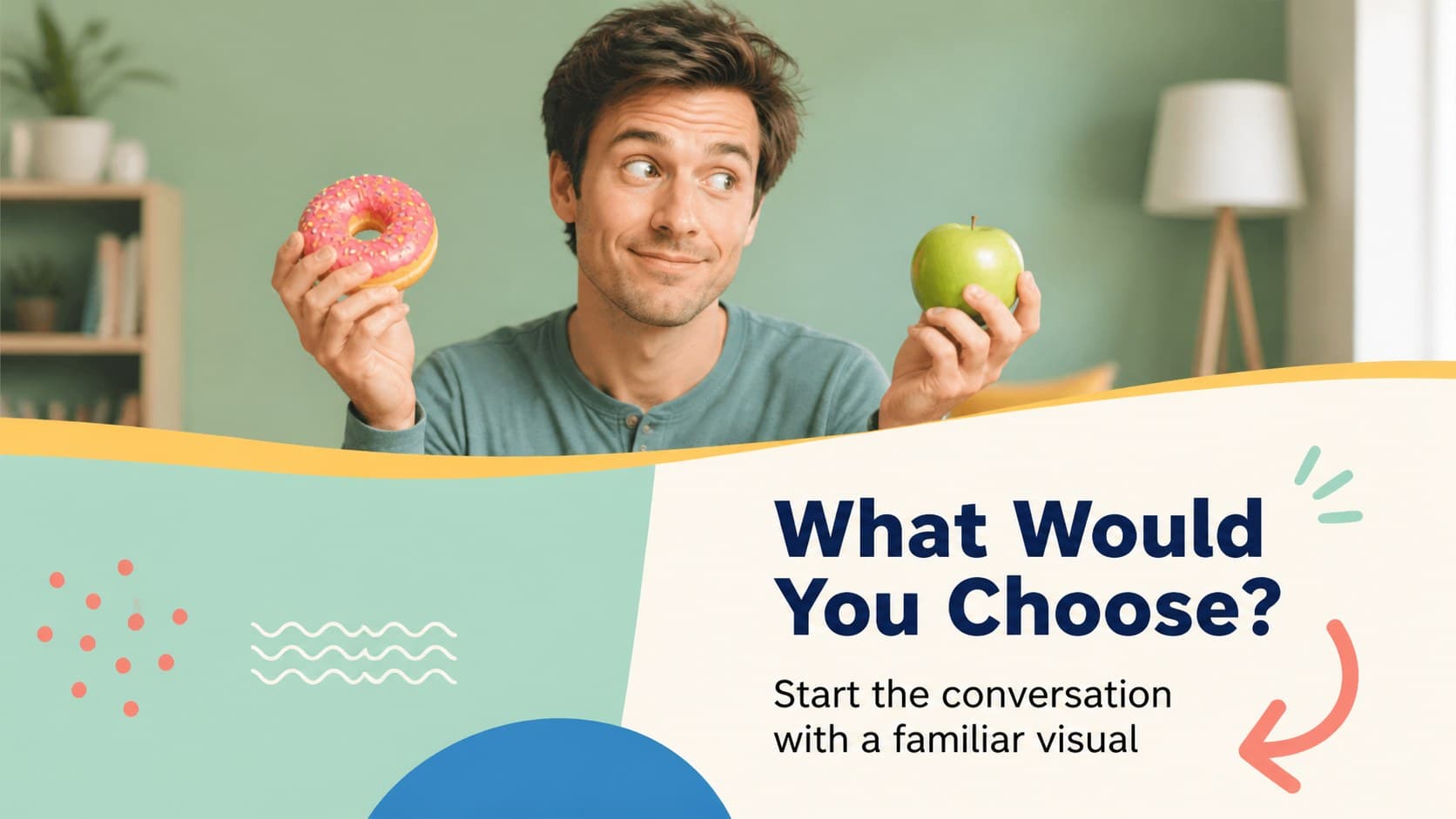 Classroom humor presentation layout with a bold question, reaction image, and concise discussion prompt.