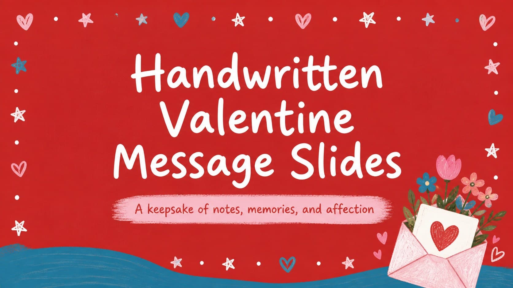 Handwritten Valentine Message Slides preview