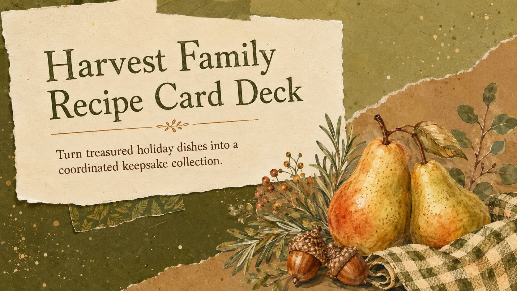 Harvest Family Recipe Card Deck preview