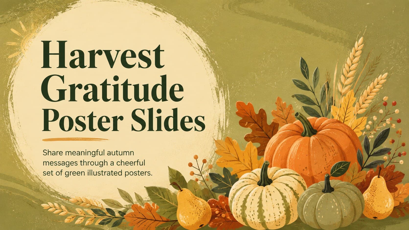 Harvest Gratitude Poster Slides preview