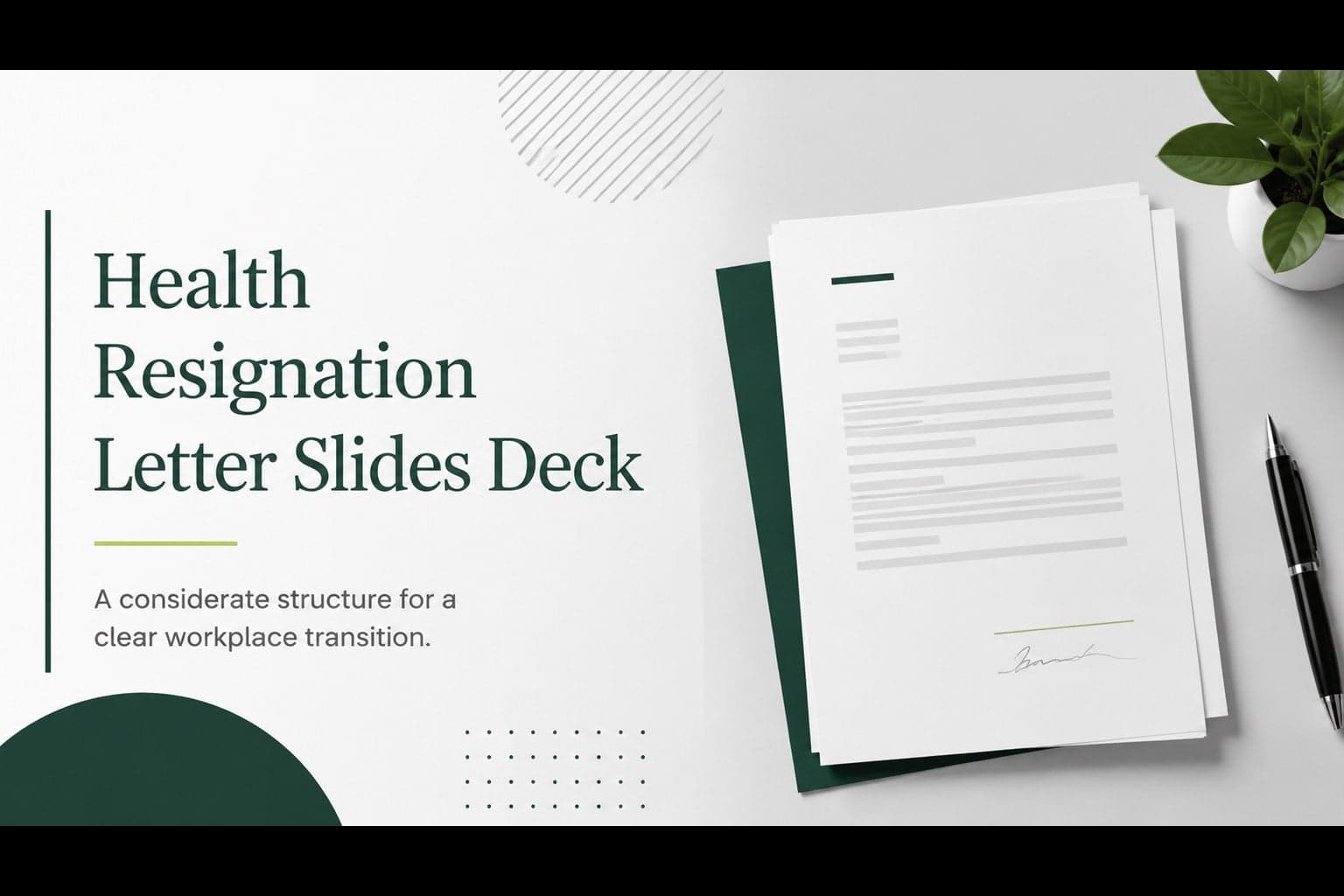 Health Resignation Letter Slides Deck preview