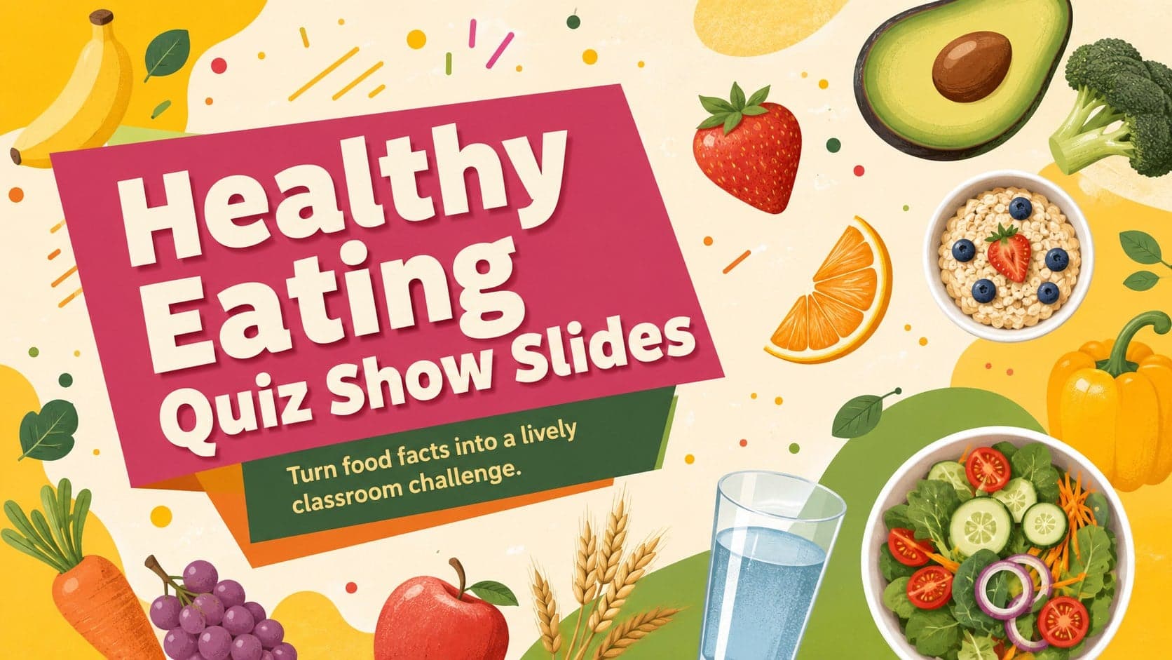 Healthy Eating Quiz Show Slides preview